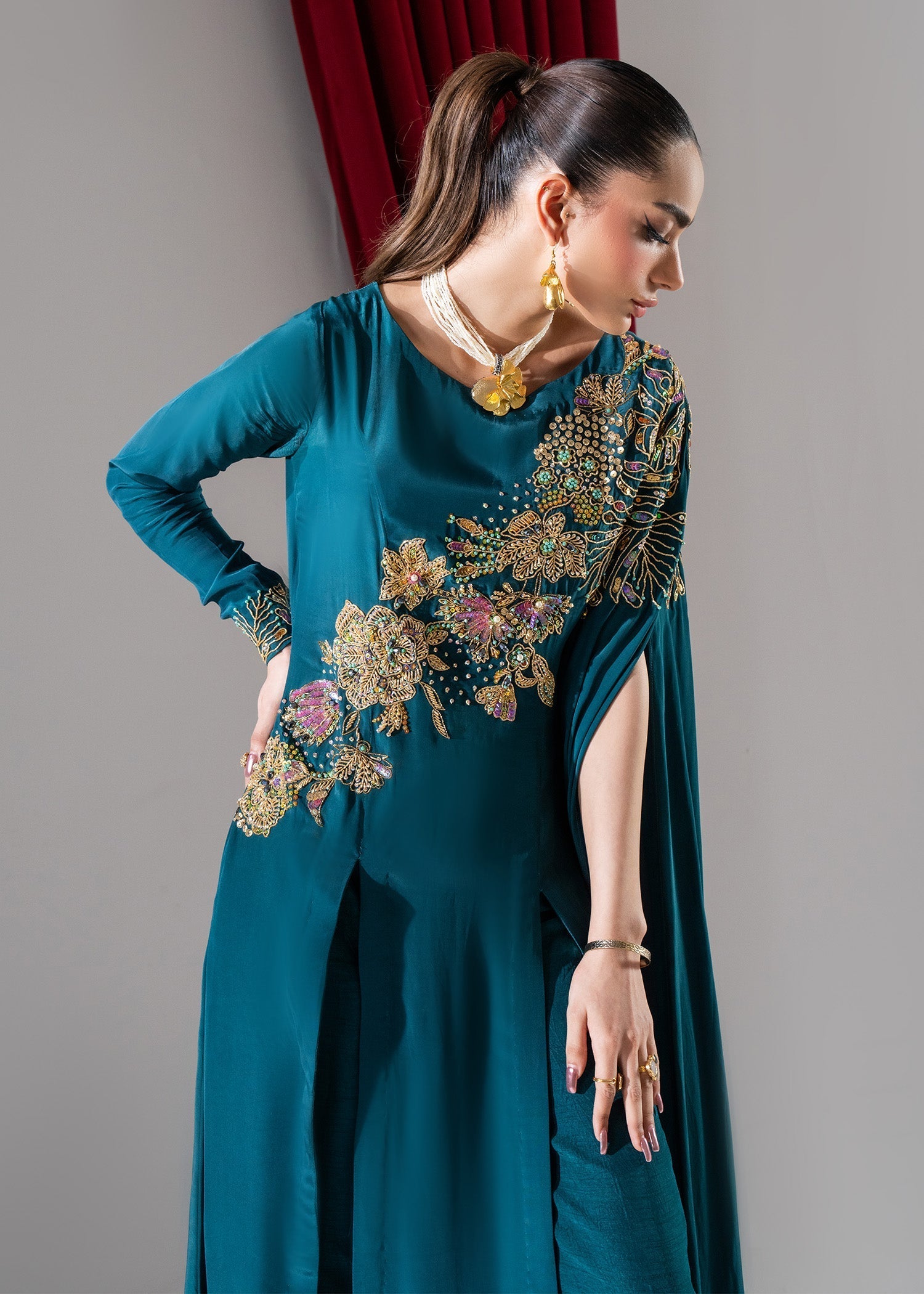 Maria Osama Khan | Celeste 24 Formals | Elysian by Maria Osama Khan - Designer Dress - Type: Ladies Clothes - Available at Libayah - 100% Original