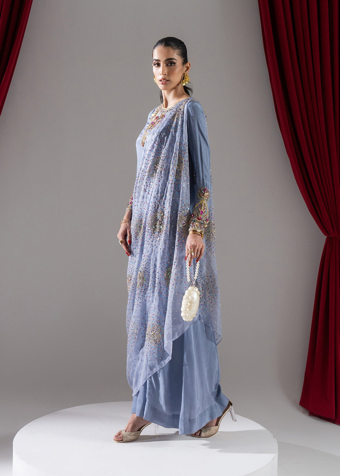 Maria Osama Khan | Celeste 24 Formals | Lune by Maria Osama Khan - Designer Dress - Type: Ladies Clothes - Available at Libayah - 100% Original