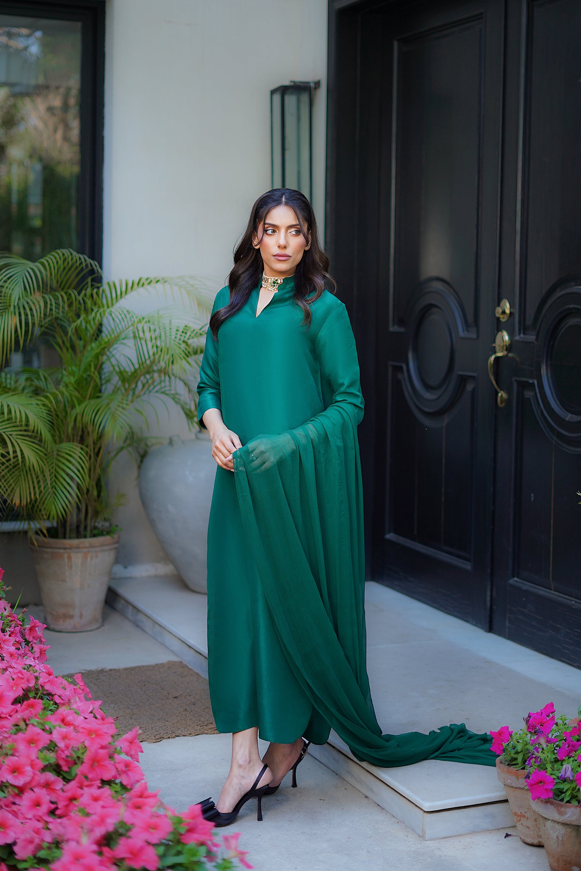 Erum Khan | Nue 25 | Ocean Jewel by Erum Khan - Designer Dress - Type: Ladies Clothes - Available at Libayah - 100% Original
