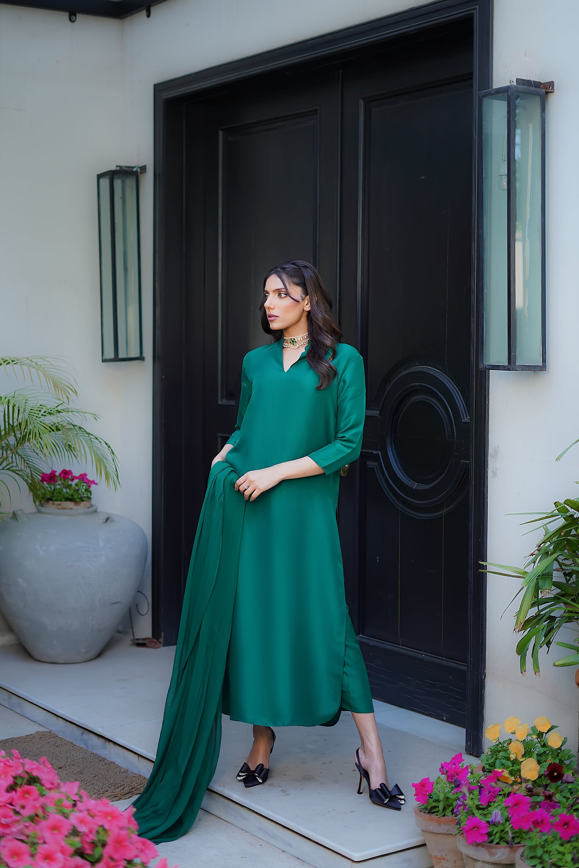 Erum Khan | Nue 25 | Ocean Jewel by Erum Khan - Designer Dress - Type: Ladies Clothes - Available at Libayah - 100% Original