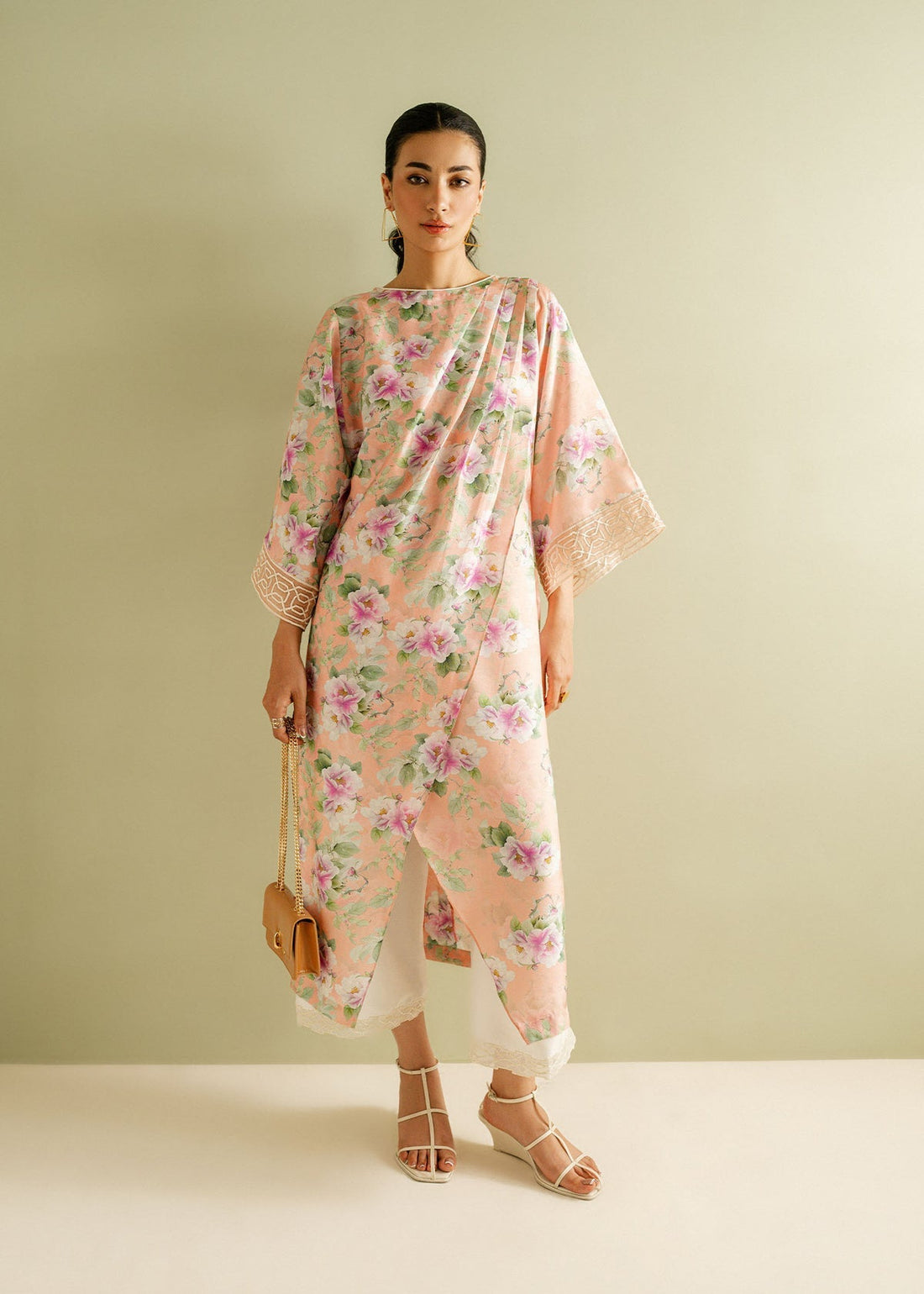 Mahgul | Ayanas Garden | Peach Dreams by Mahgul - Designer Dress - Type: Ladies Clothes - Available at Libayah - 100% Original