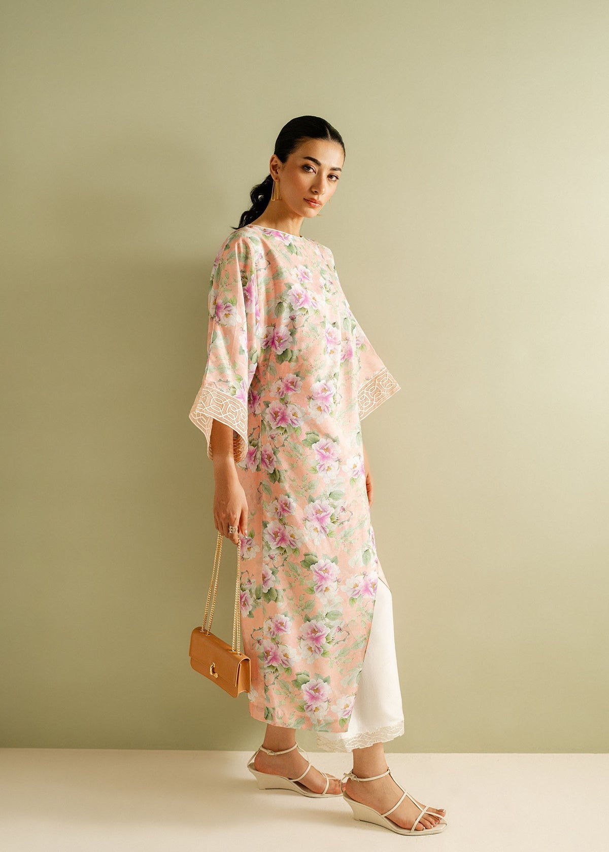 Mahgul | Ayanas Garden | Peach Dreams by Mahgul - Designer Dress - Type: Ladies Clothes - Available at Libayah - 100% Original