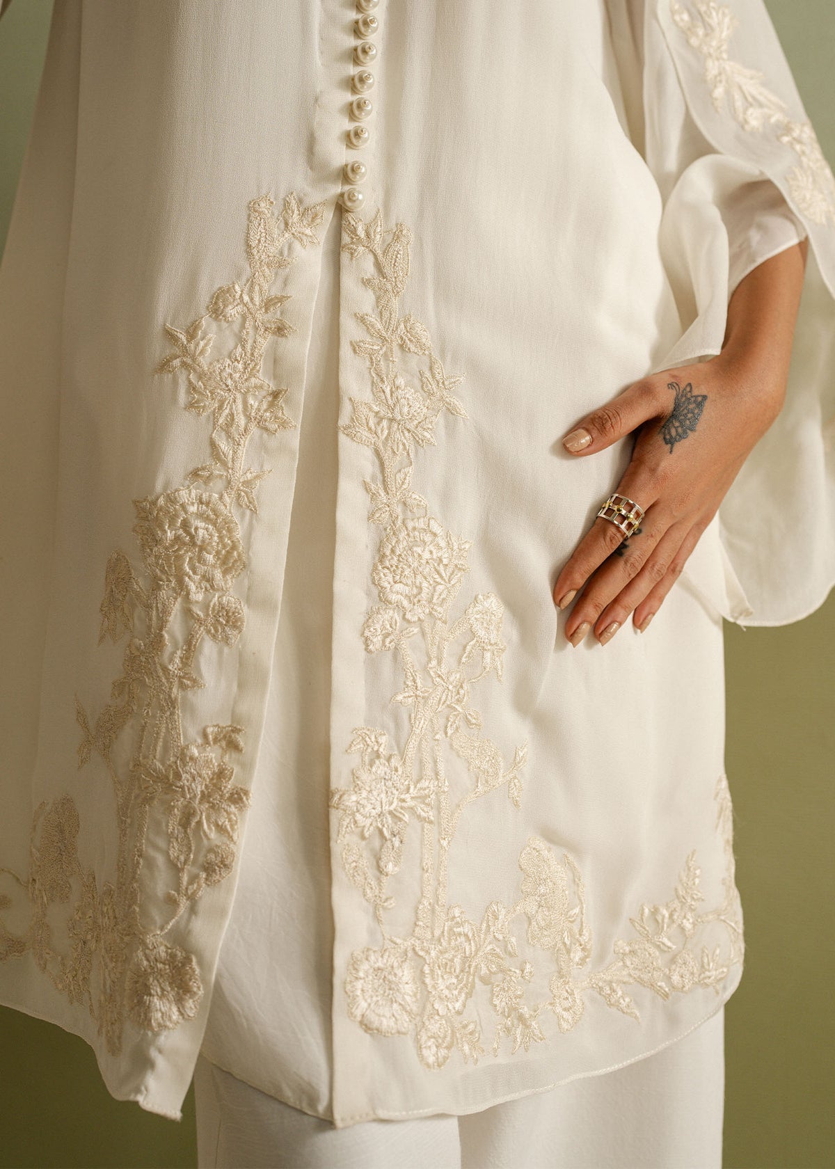 Mahgul | Ayanas Garden | Garden Ivoir by Mahgul - Designer Dress - Type: Ladies Clothes - Available at Libayah - 100% Original