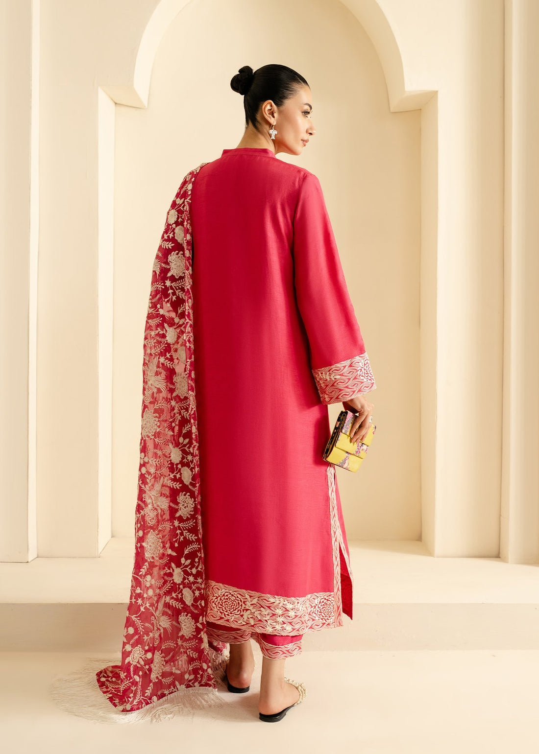 Mahgul | Nooreh Luxe | Coral Dusk by Mahgul - Designer Dress - Type: Ladies Clothes - Available at Libayah - 100% Original