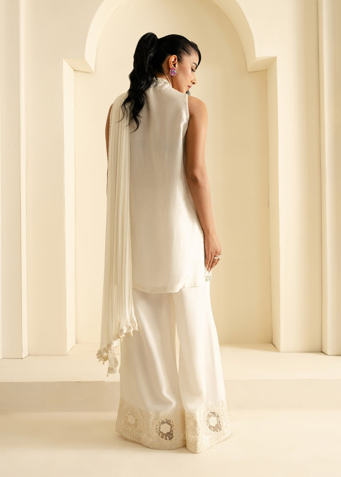 Mahgul | Nooreh Luxe | Celestial Ivory by Mahgul - Designer Dress - Type: Ladies Clothes - Available at Libayah - 100% Original