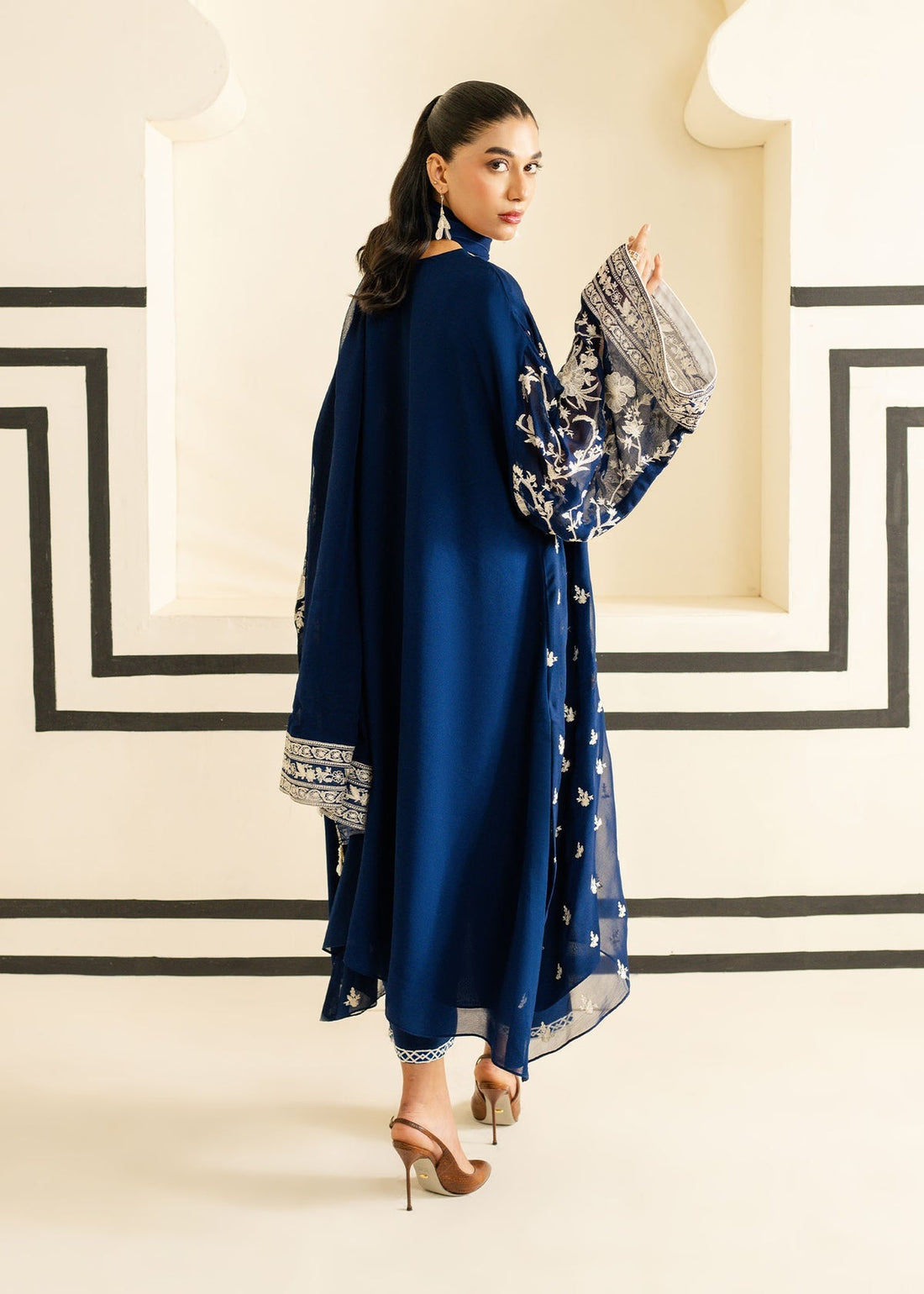 Mahgul | Nooreh Luxe | Nocturne Bloom by Mahgul - Designer Dress - Type: Ladies Clothes - Available at Libayah - 100% Original