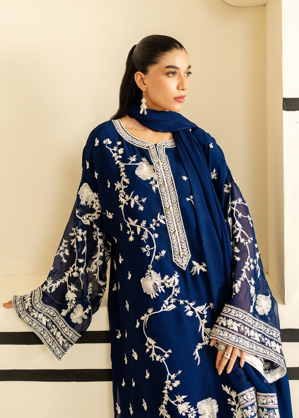 Mahgul | Nooreh Luxe | Nocturne Bloom by Mahgul - Designer Dress - Type: Ladies Clothes - Available at Libayah - 100% Original