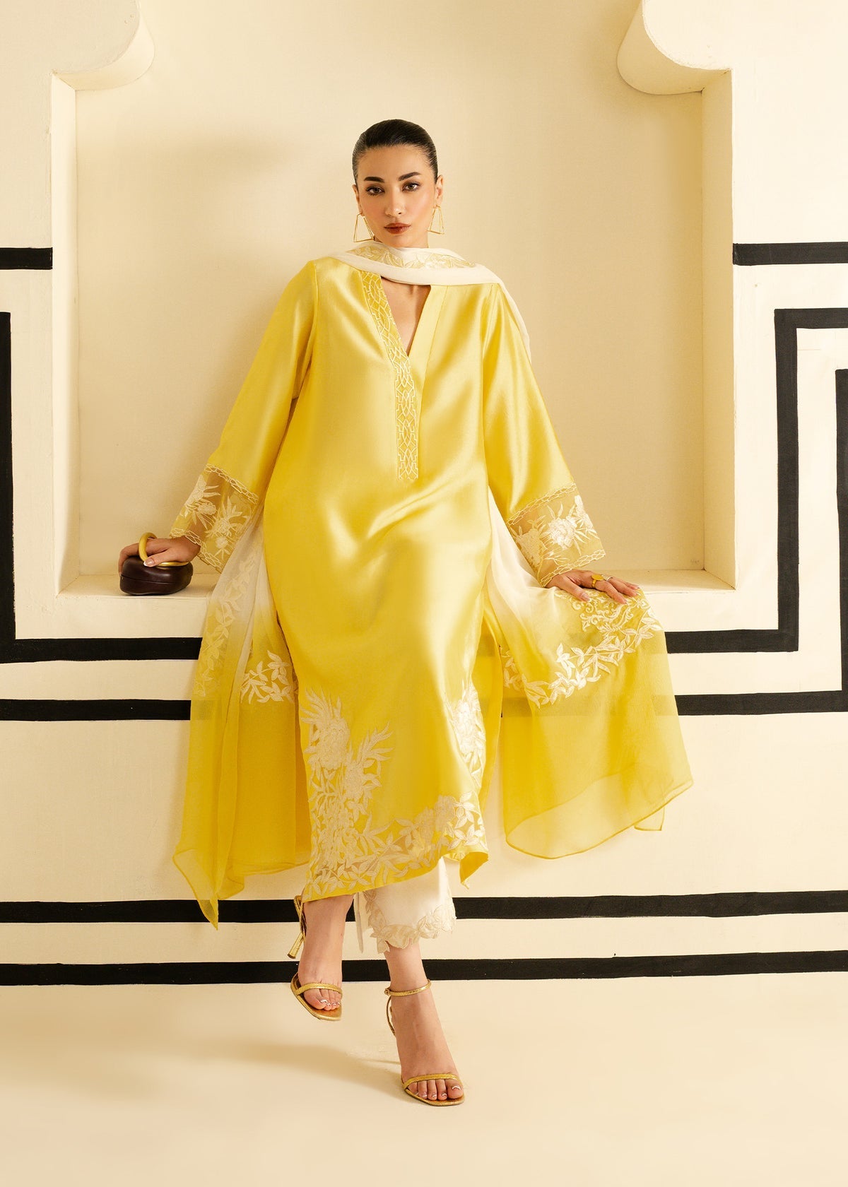 Mahgul | Nooreh Luxe | Sunlit Veil by Mahgul - Designer Dress - Type: Ladies Clothes - Available at Libayah - 100% Original