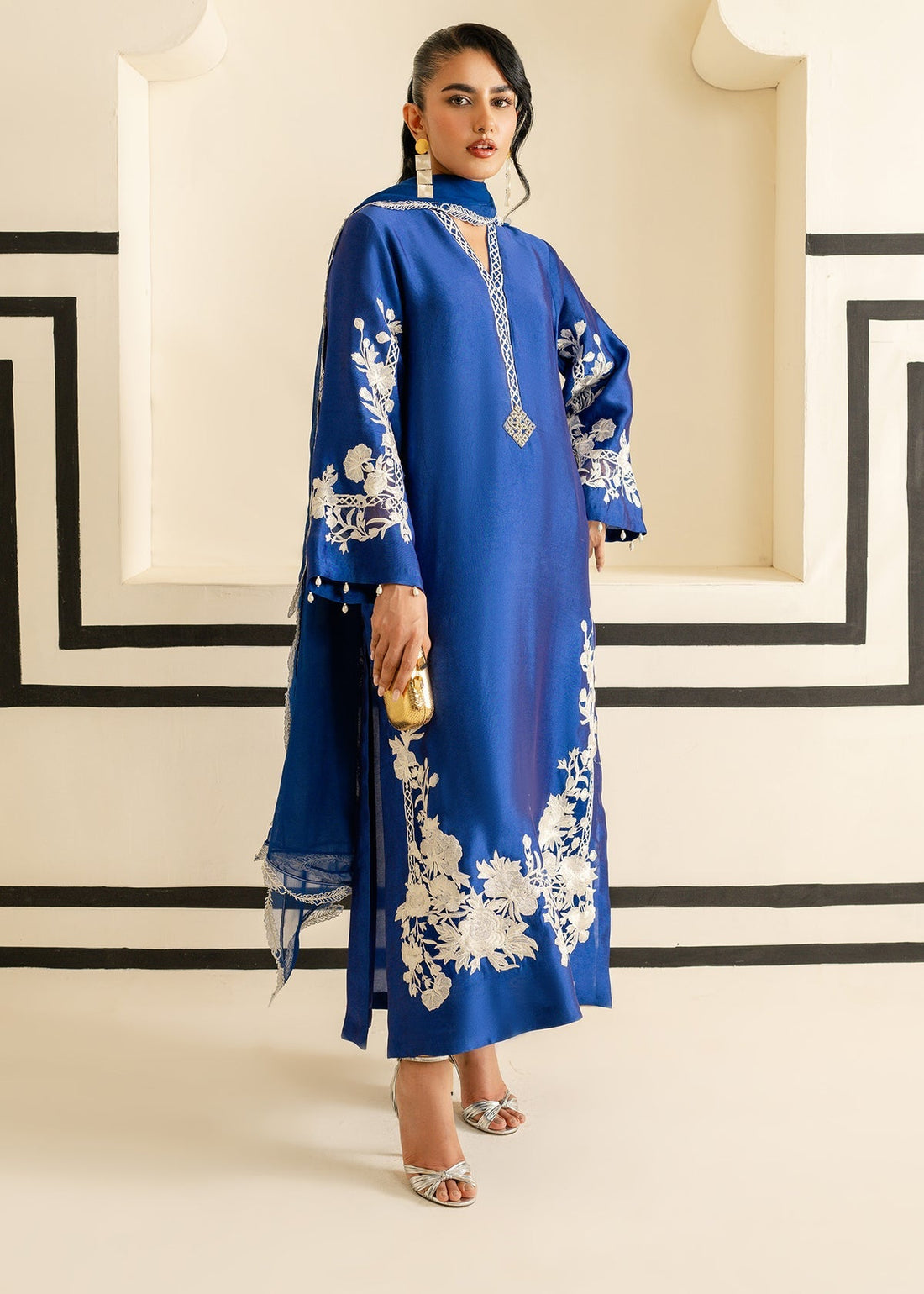 Mahgul | Nooreh Luxe | Sapphire Vine by Mahgul - Designer Dress - Type: Ladies Clothes - Available at Libayah - 100% Original