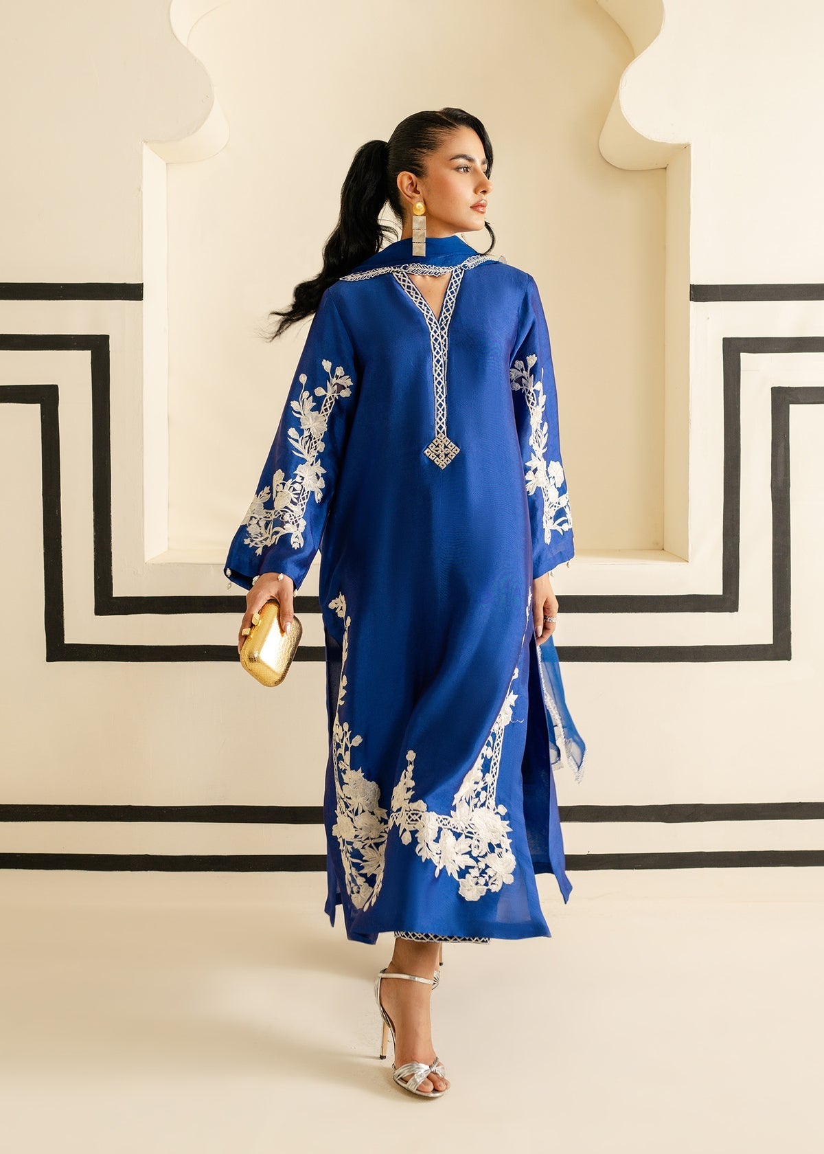 Mahgul | Nooreh Luxe | Sapphire Vine by Mahgul - Designer Dress - Type: Ladies Clothes - Available at Libayah - 100% Original