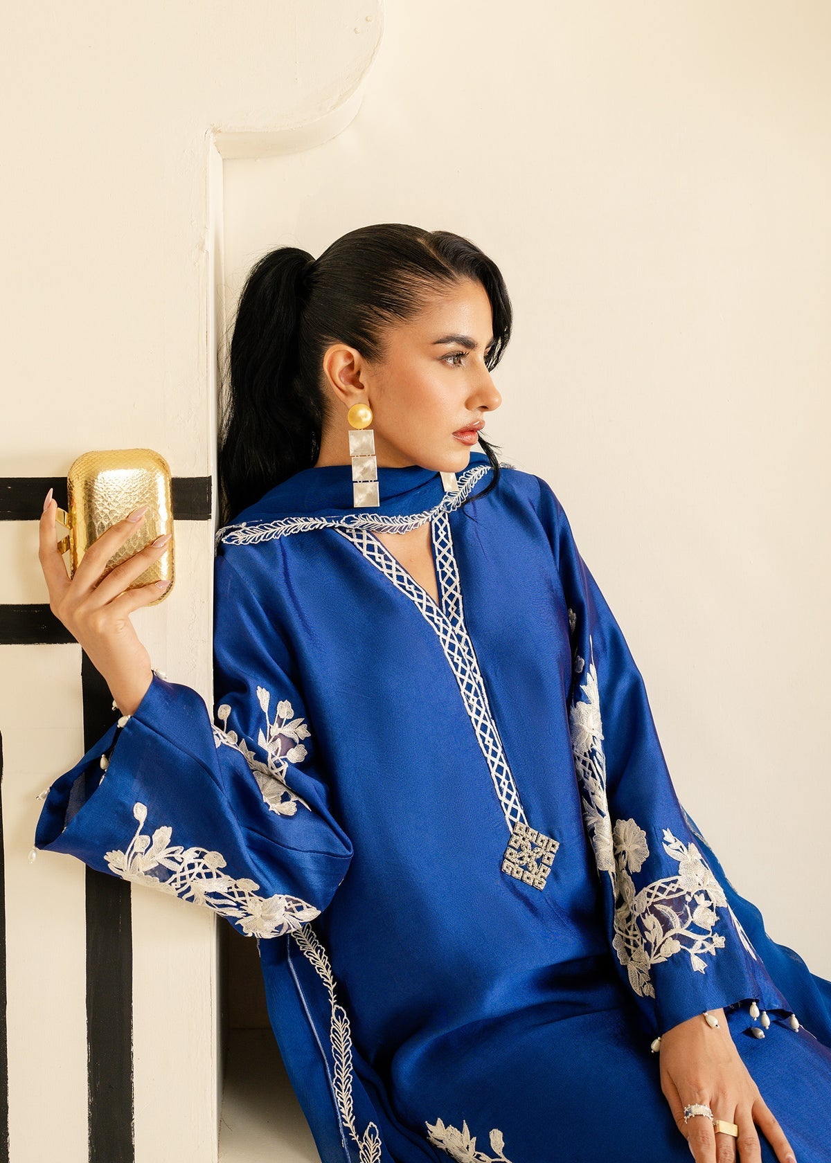 Mahgul | Nooreh Luxe | Sapphire Vine by Mahgul - Designer Dress - Type: Ladies Clothes - Available at Libayah - 100% Original