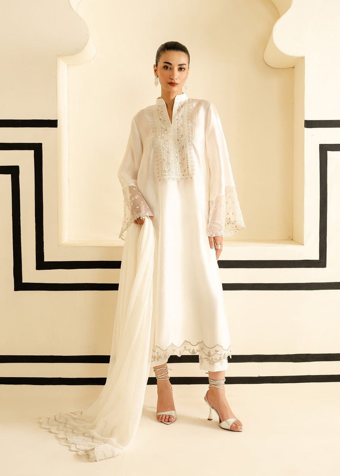 Mahgul | Nooreh Luxe | Ivory Grace by Mahgul - Designer Dress - Type: Ladies Clothes - Available at Libayah - 100% Original