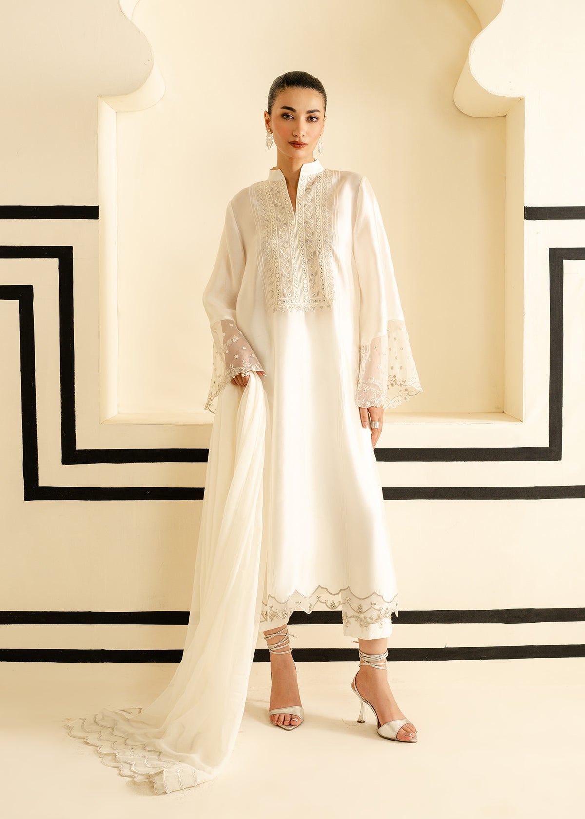 Mahgul | Nooreh Luxe | Ivory Grace by Mahgul - Designer Dress - Type: Ladies Clothes - Available at Libayah - 100% Original