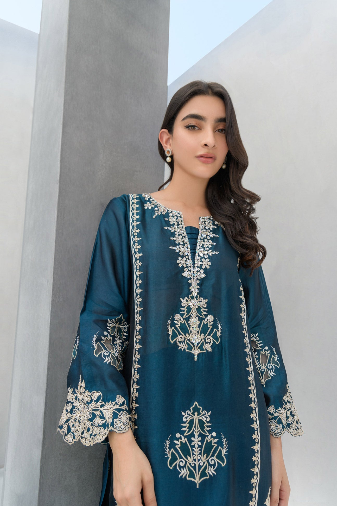 Flairs Studio | Luxury Pret | Peacock by Flairs Studio - Designer Dress - Type: Luxury - Available at Libayah - 100% Original