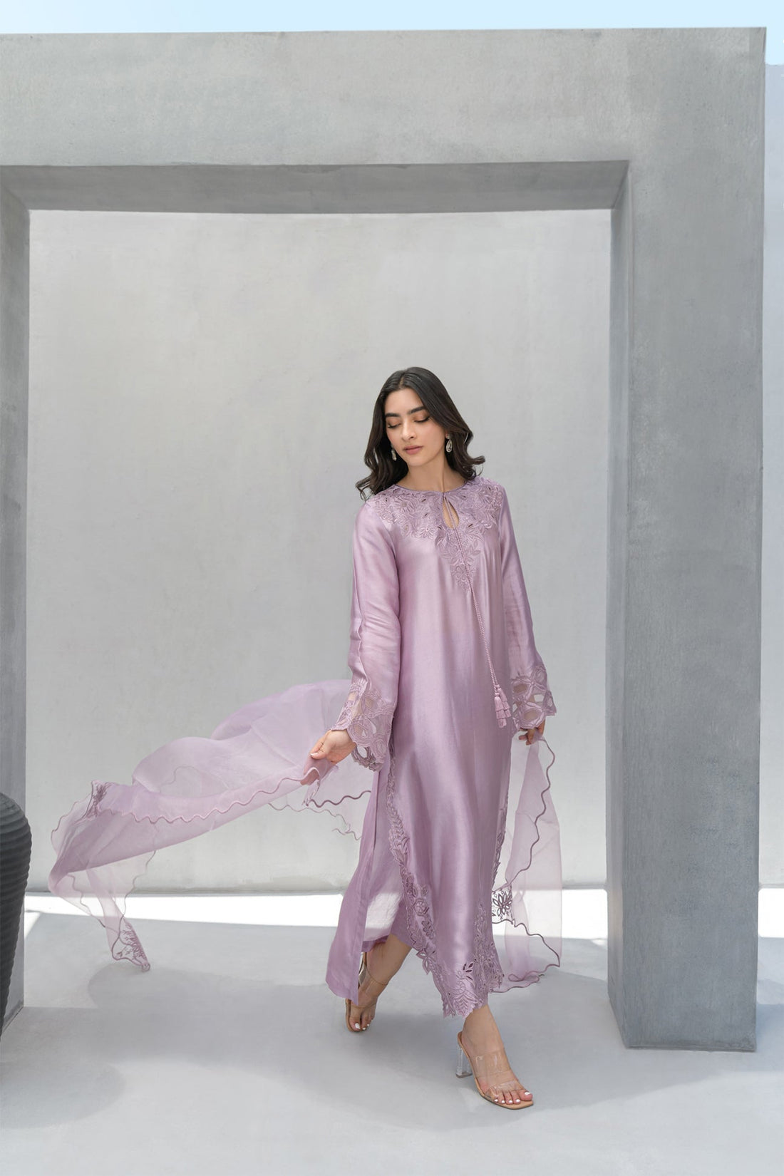 Flairs Studio | Luxury Pret | Lilac by Flairs Studio - Designer Dress - Type: Luxury - Available at Libayah - 100% Original