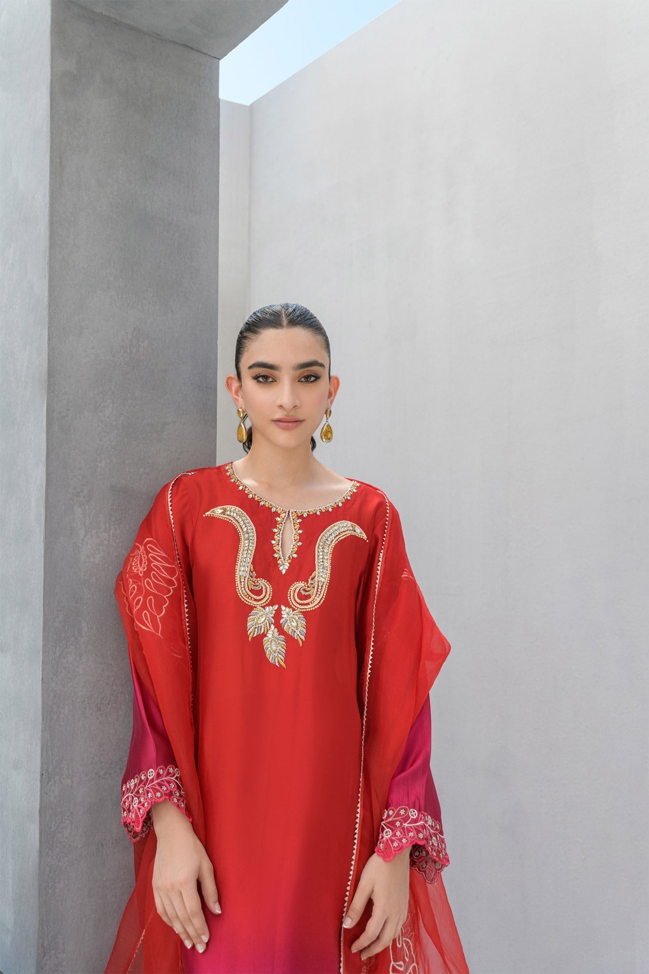 Flairs Studio | Luxury Pret | Cherry by Flairs Studio - Designer Dress - Type: Luxury - Available at Libayah - 100% Original