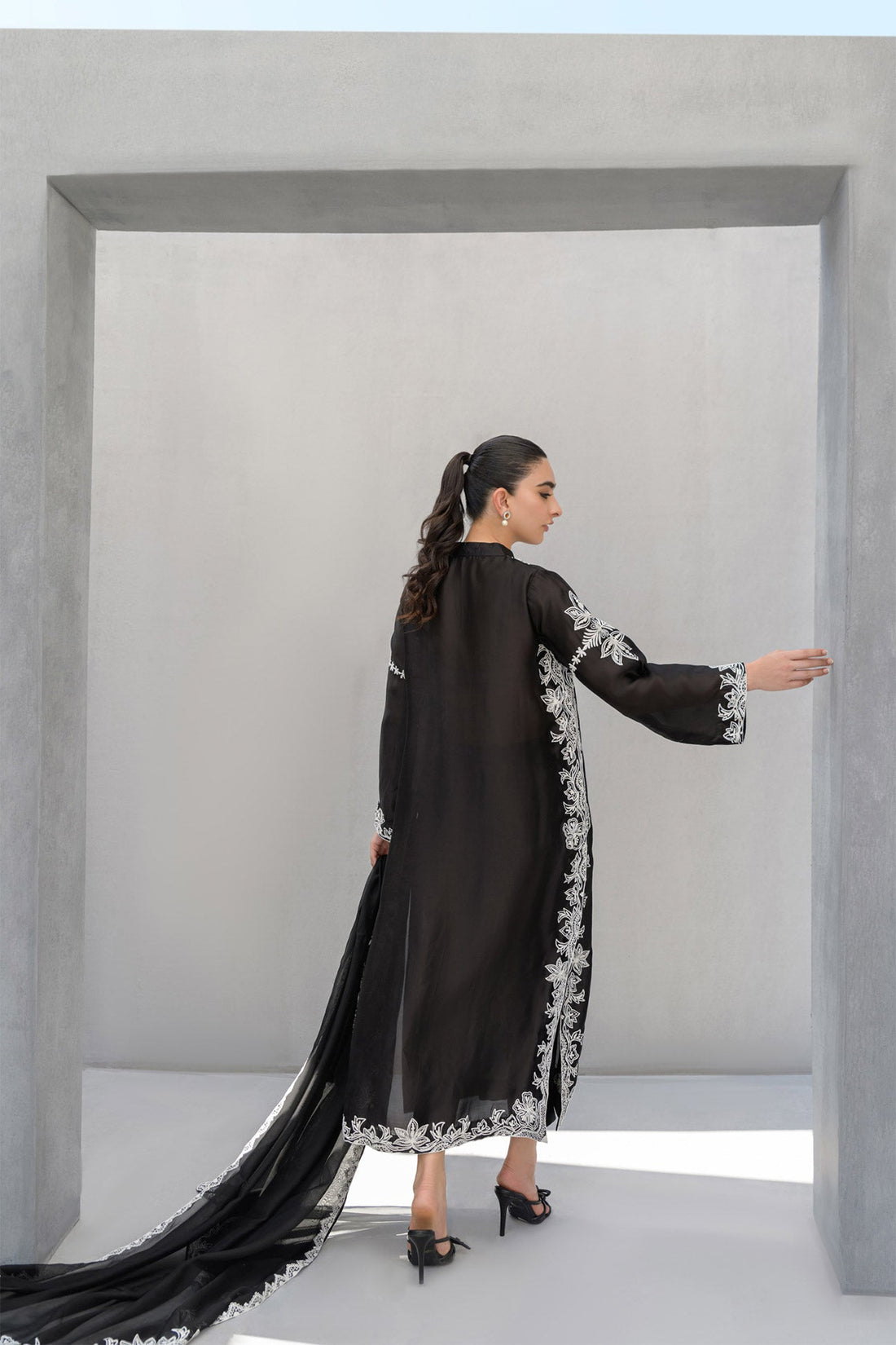 Flairs Studio | Luxury Pret | Midnight by Flairs Studio - Designer Dress - Type: Luxury - Available at Libayah - 100% Original