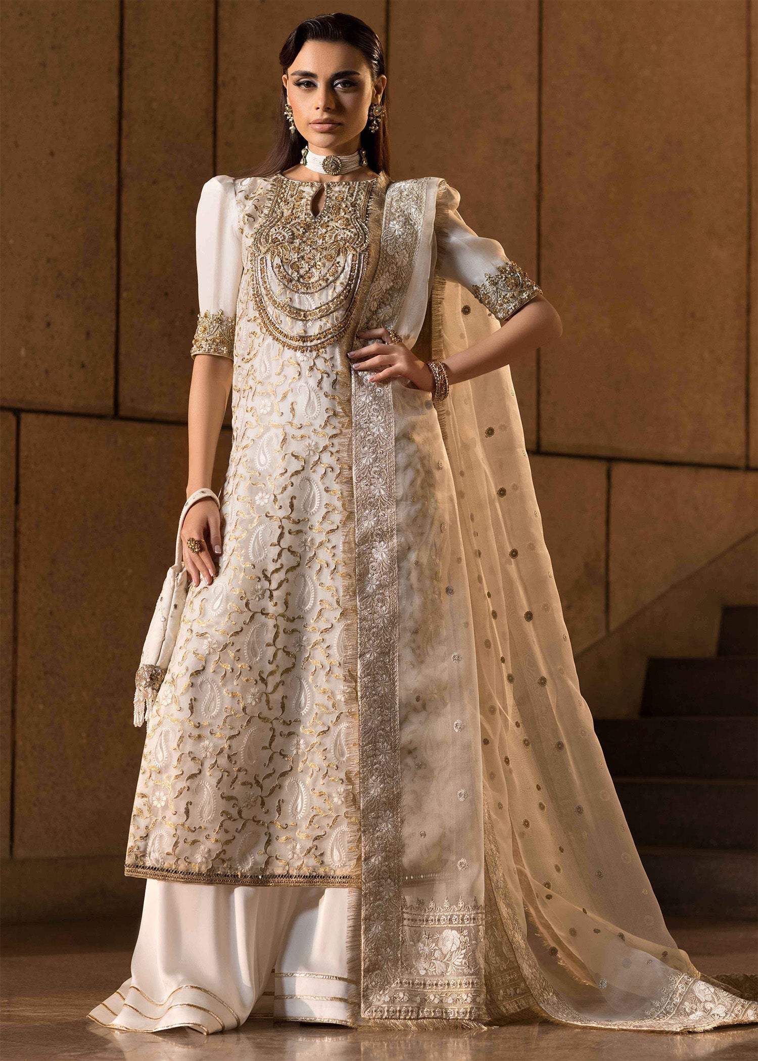 Mahum Asad | Dream a Little Dream of Me | Pearl by Mahum Asad - Designer Dress - Type: Ladies Clothes - Available at Libayah - 100% Original