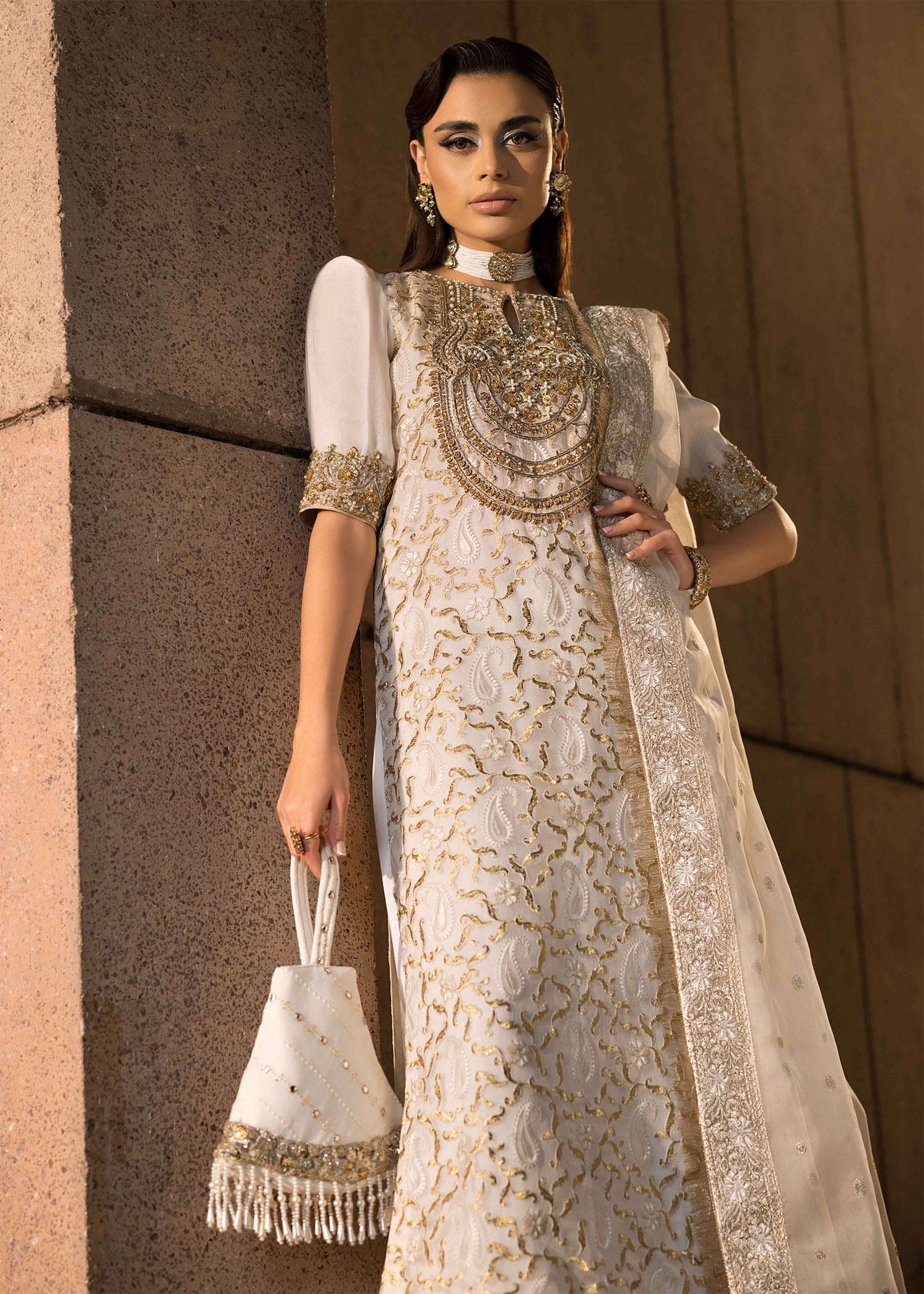 Mahum Asad | Dream a Little Dream of Me | Pearl by Mahum Asad - Designer Dress - Type: Ladies Clothes - Available at Libayah - 100% Original