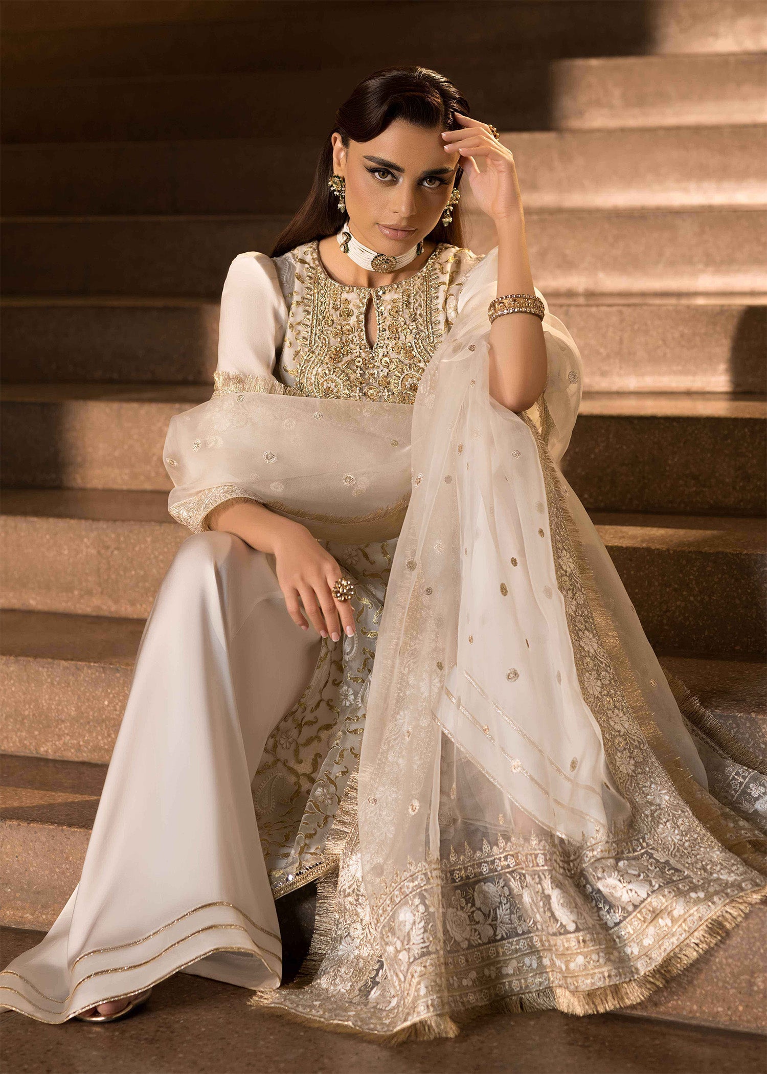 Mahum Asad | Dream a Little Dream of Me | Pearl by Mahum Asad - Designer Dress - Type: Ladies Clothes - Available at Libayah - 100% Original