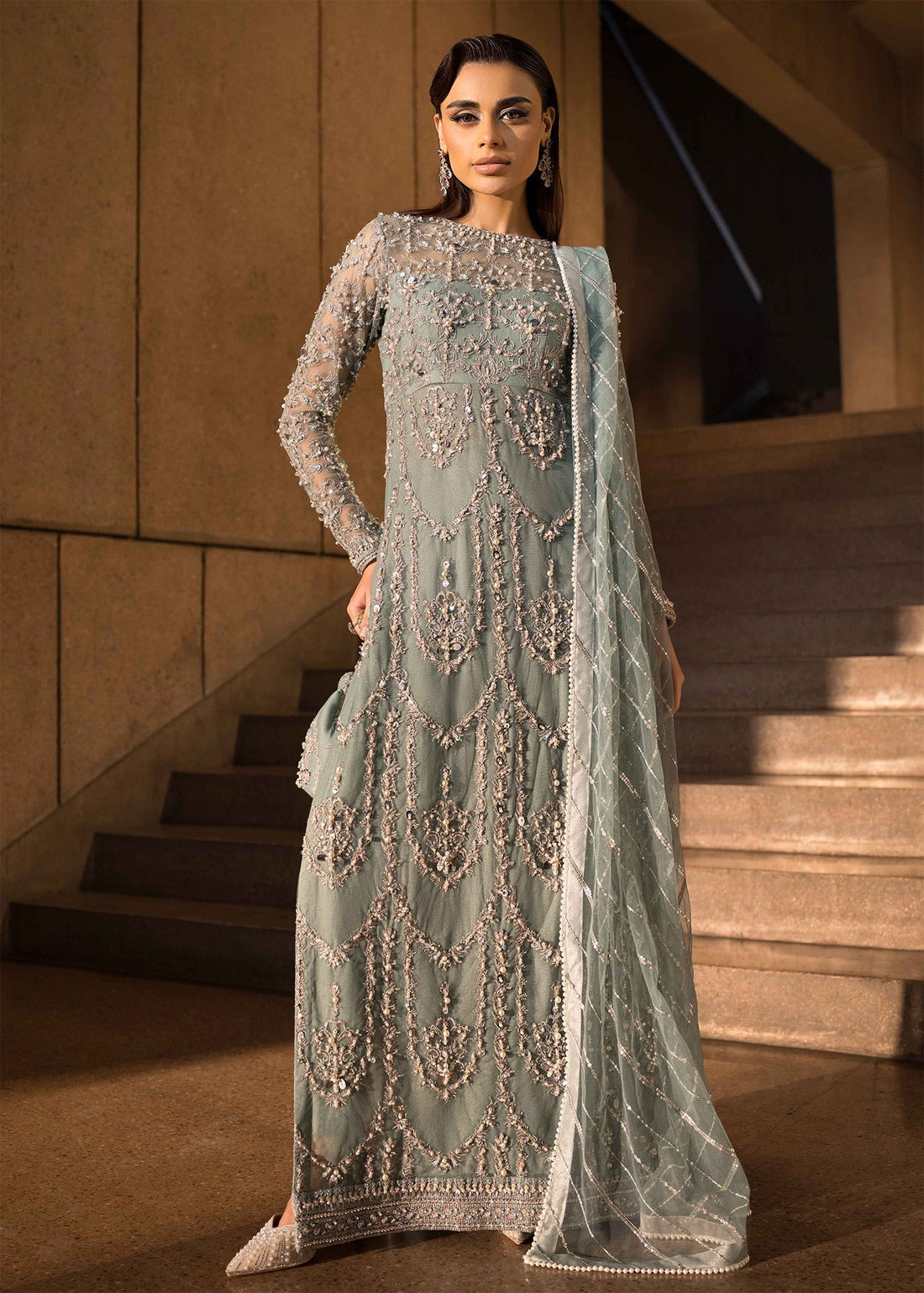 Mahum Asad | Dream a Little Dream of Me | Trap by Mahum Asad - Designer Dress - Type: Ladies Clothes - Available at Libayah - 100% Original