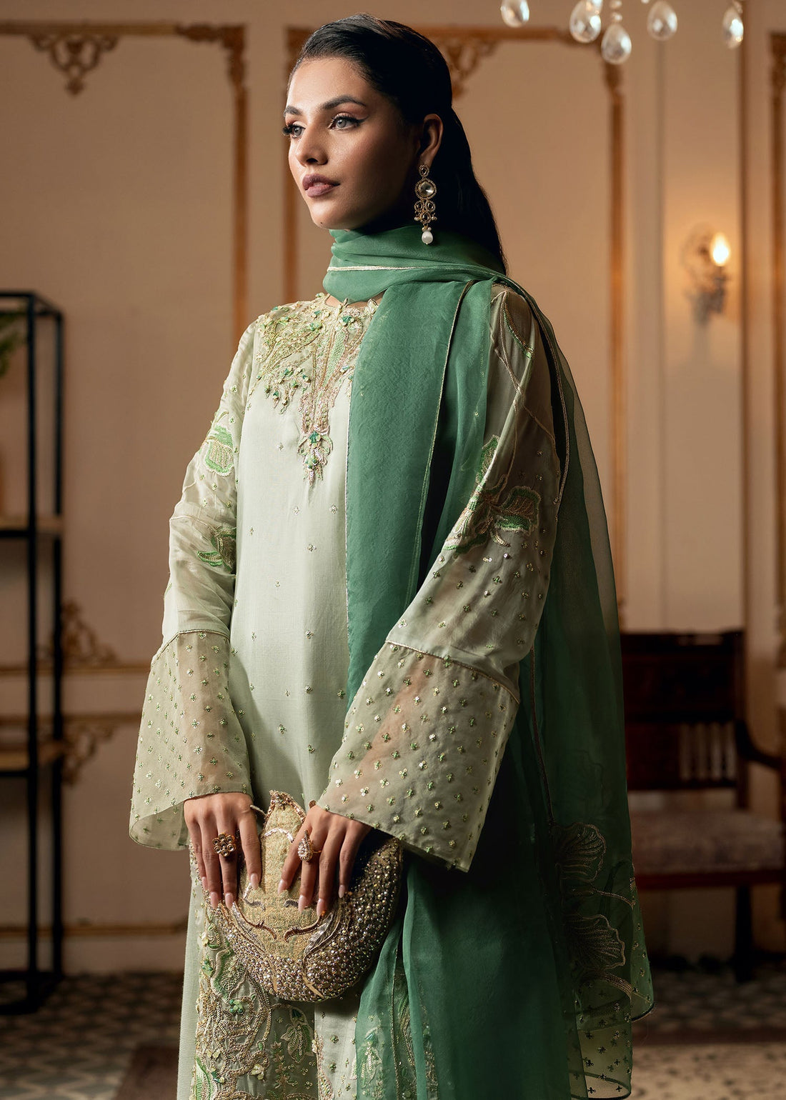 Jamnii | Delux Dream | Emerald Glow by Jamnii - Designer Dress - Type: Ladies Clothes - Available at Libayah - 100% Original