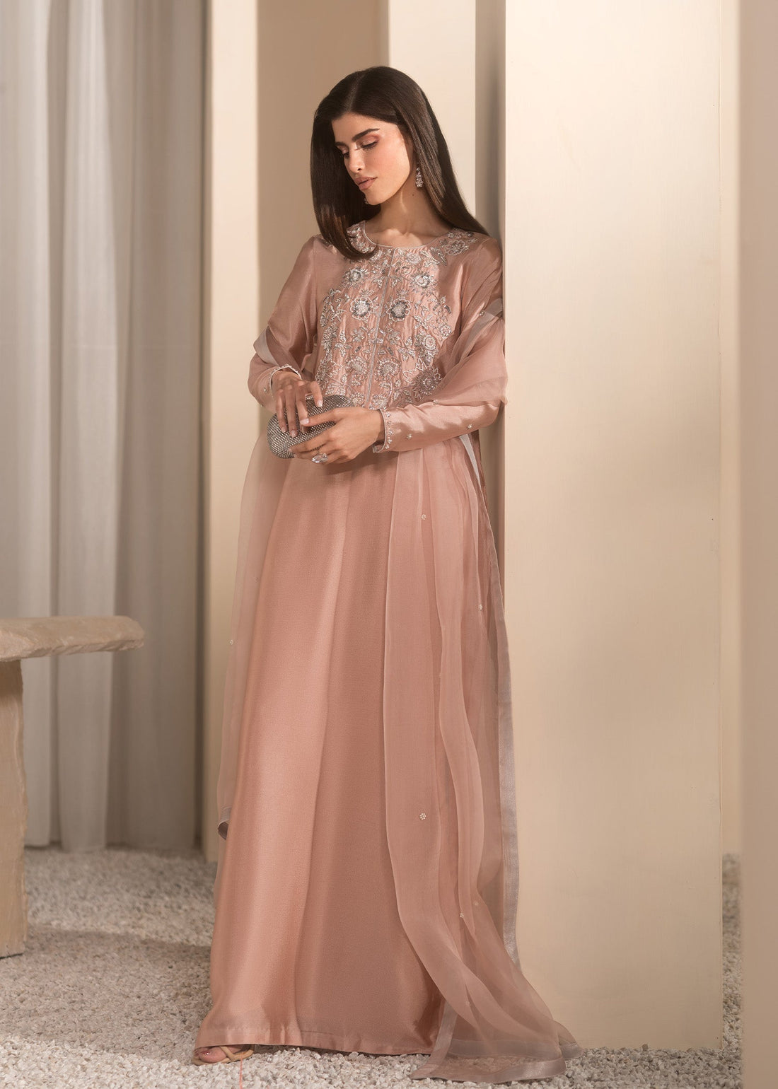 Mahum Asad | Breaking the Bar | Bare Blush by Mahum Asad - Designer Dress - Type: Ladies Clothes - Available at Libayah - 100% Original