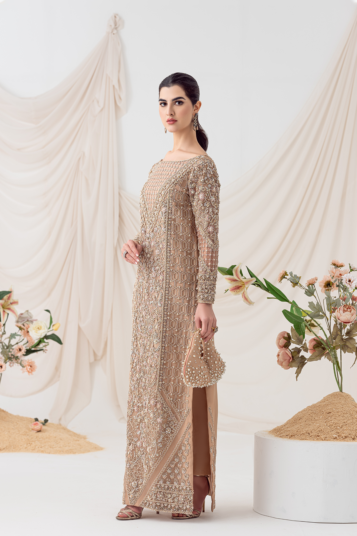 Ayesha and Usman | Balcony Luxury Pret | ROSE CLOUD by Ayesha and Usman - Designer Dress - Type: Ladies Clothes - Available at Libayah - 100% Original