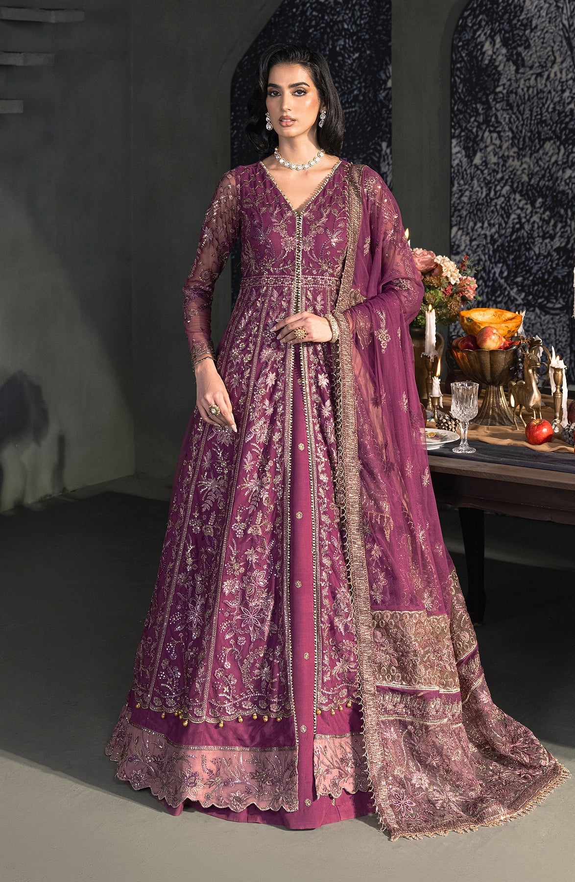 Zarif | Heritage Formals | ZHF 02 TIFFANY by Zarif - Designer Dress - Type: Ladies Clothes - Available at Libayah - 100% Original