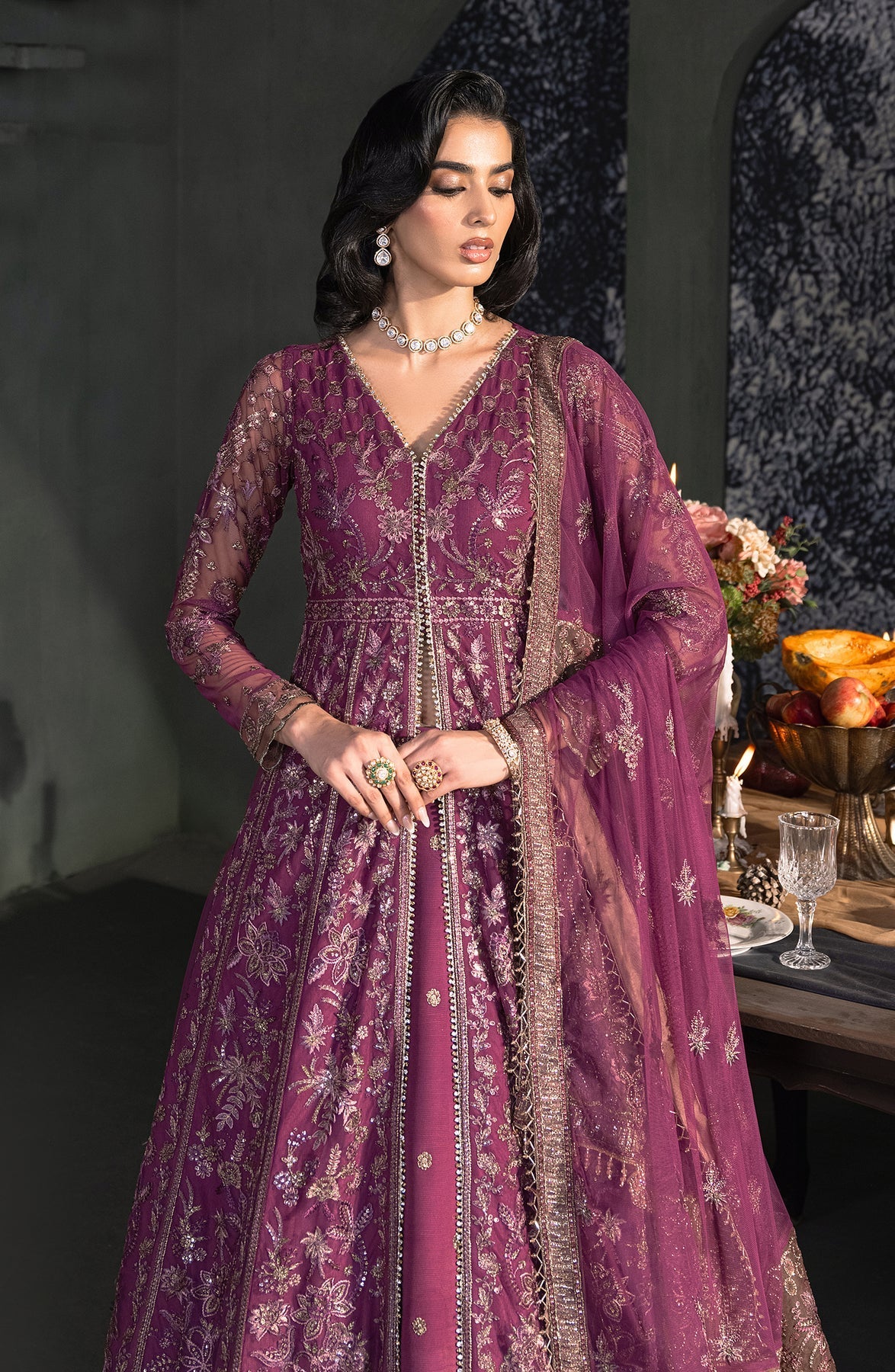 Zarif | Heritage Formals | ZHF 02 TIFFANY by Zarif - Designer Dress - Type: Ladies Clothes - Available at Libayah - 100% Original