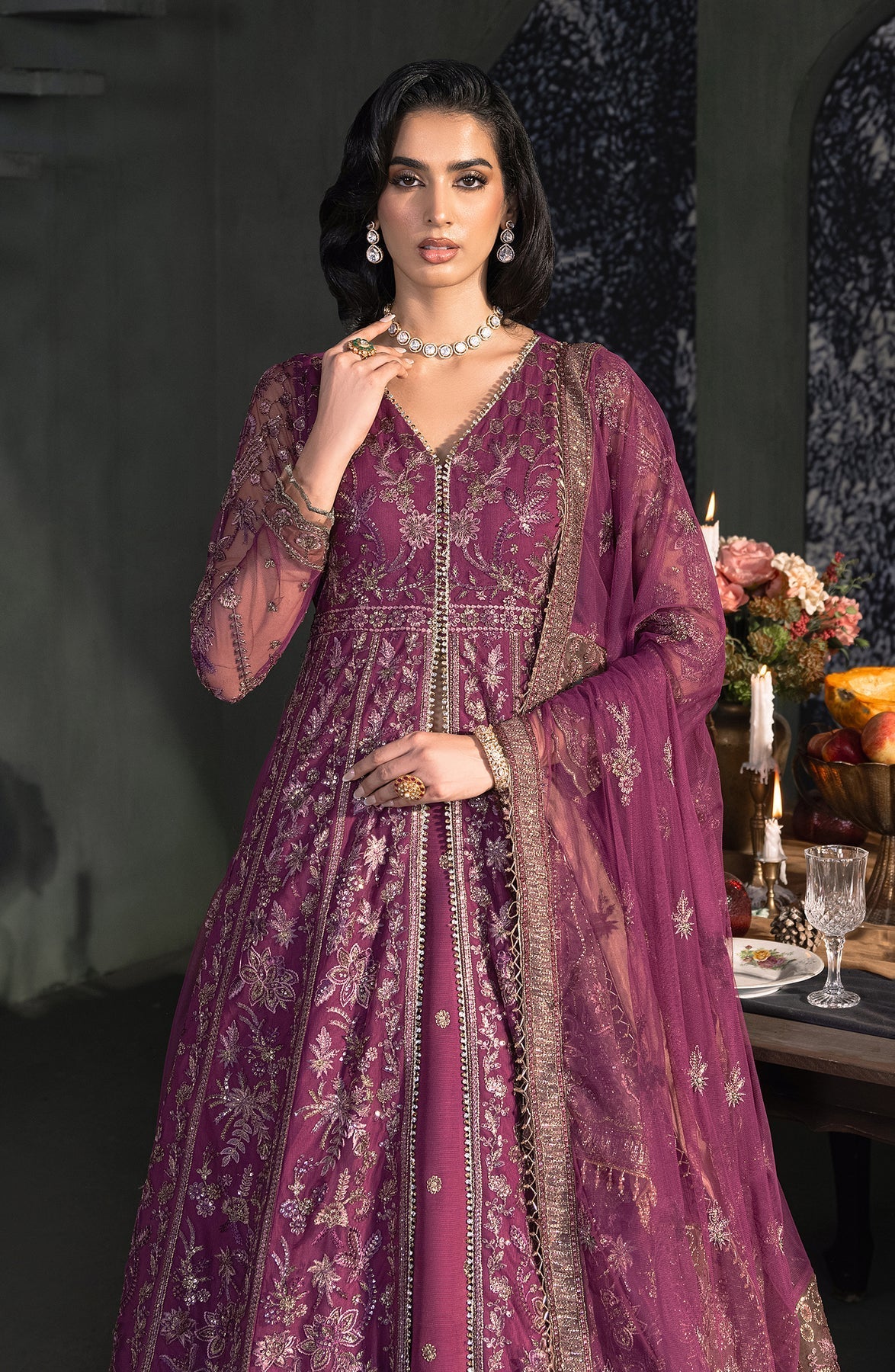 Zarif | Heritage Formals | ZHF 02 TIFFANY by Zarif - Designer Dress - Type: Ladies Clothes - Available at Libayah - 100% Original
