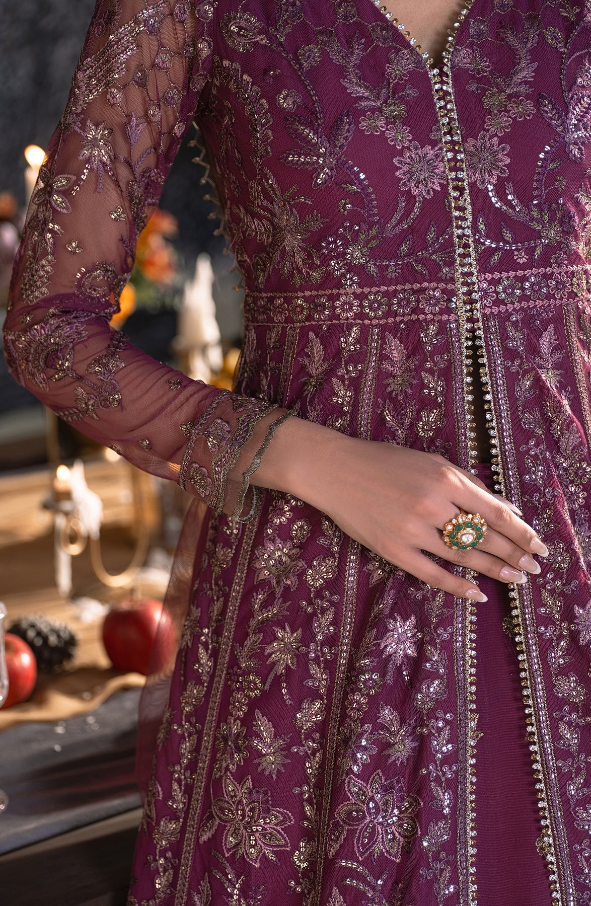 Zarif | Heritage Formals | ZHF 02 TIFFANY by Zarif - Designer Dress - Type: Ladies Clothes - Available at Libayah - 100% Original