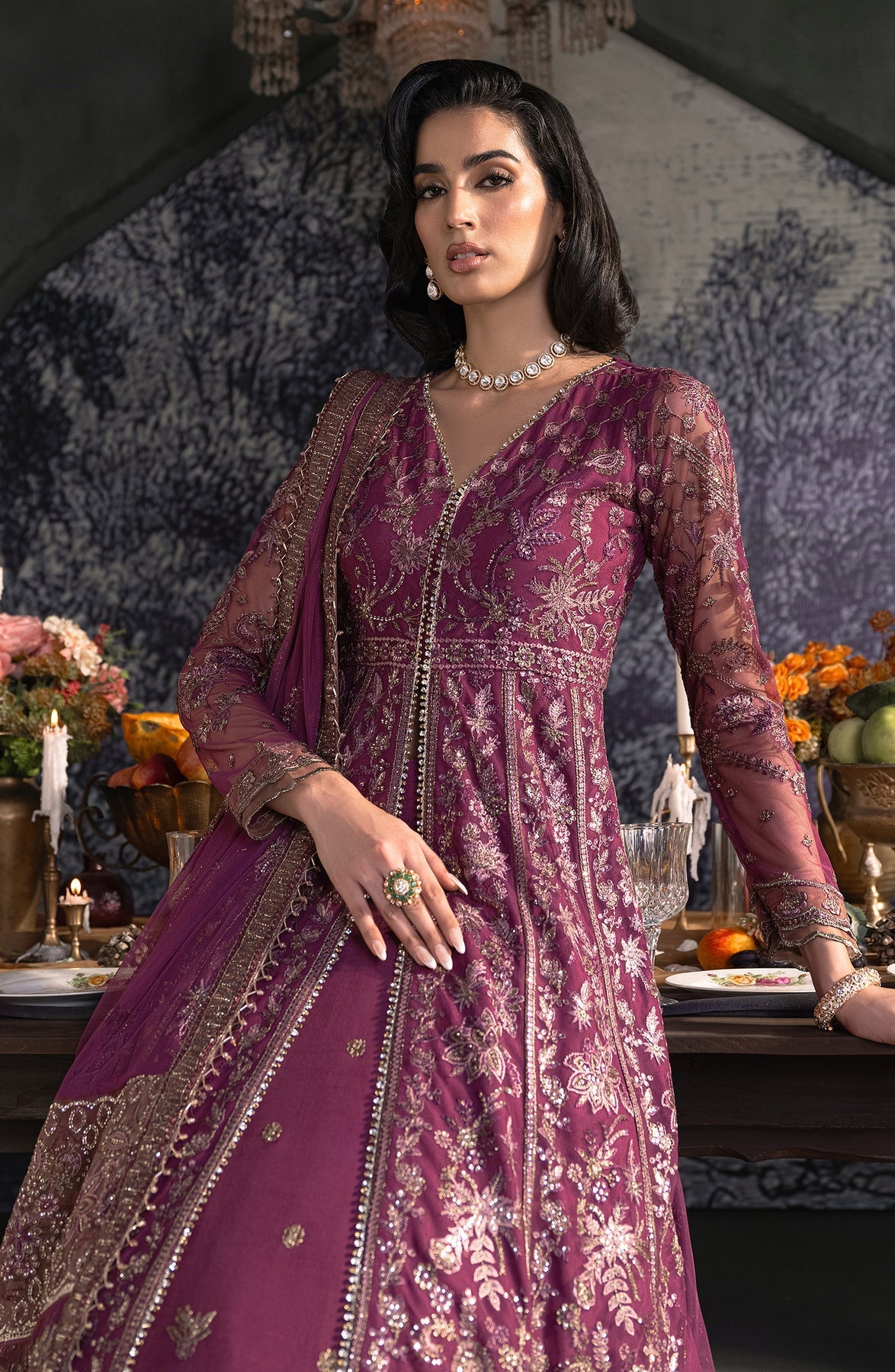 Zarif | Heritage Formals | ZHF 02 TIFFANY by Zarif - Designer Dress - Type: Ladies Clothes - Available at Libayah - 100% Original