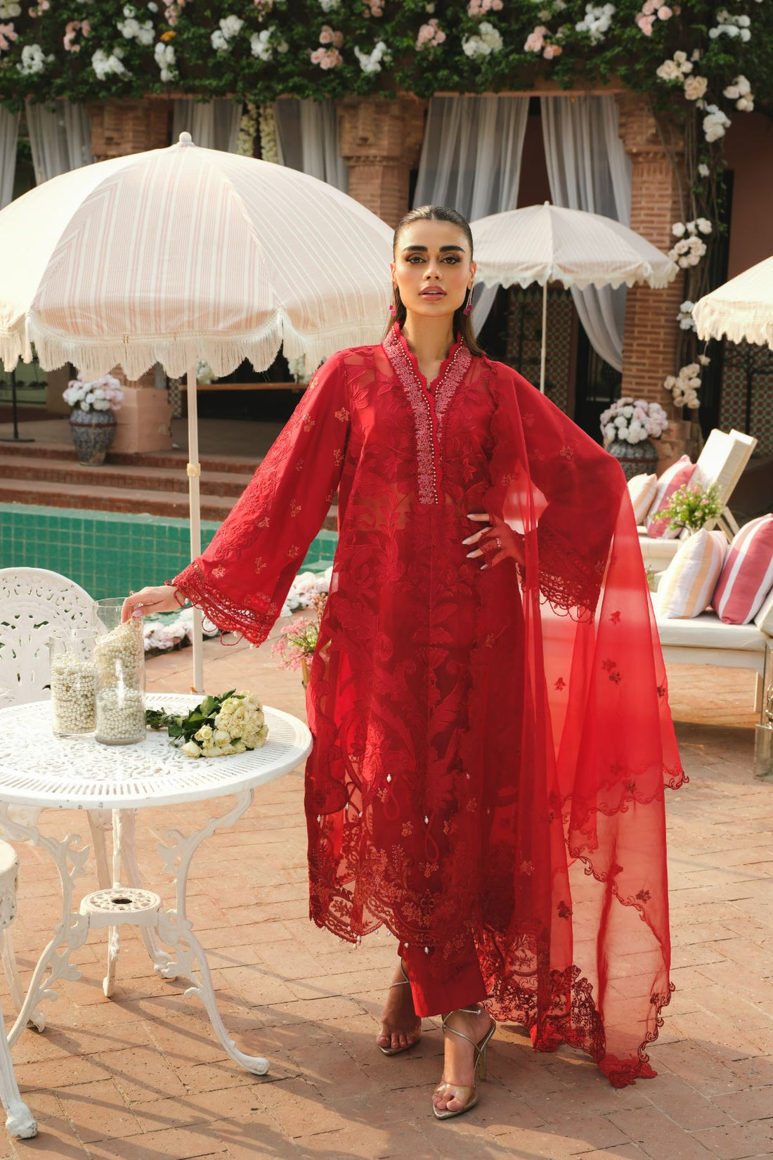 Paras by Pasha | La Gardenia | PR5: Cherry Blossom by Paras by Pasha - Designer Dress - Type: Ladies Clothes - Available at Libayah - 100% Original