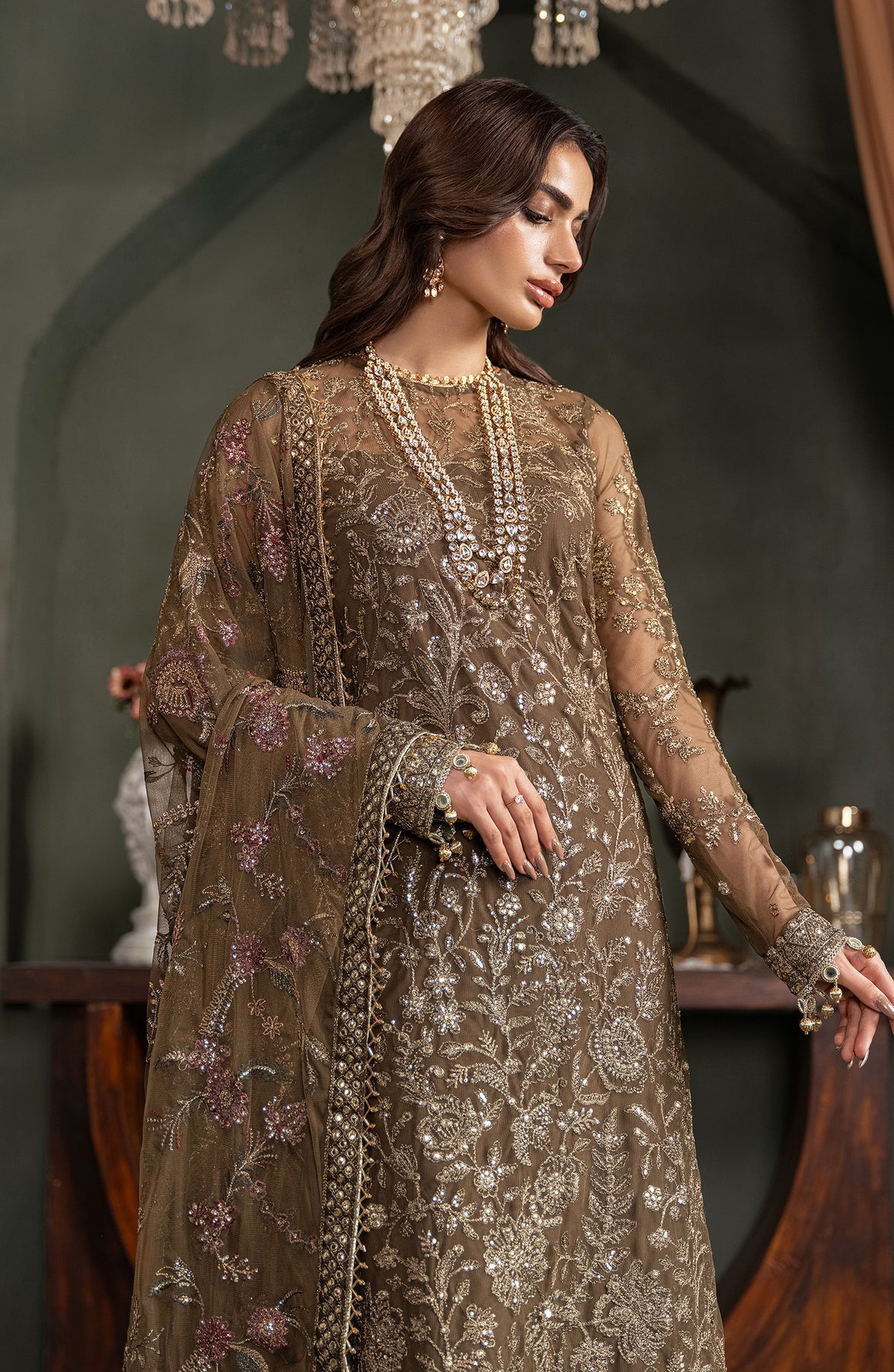 Zarif | Heritage Formals | ZHF 06 ZHALAY by Zarif - Designer Dress - Type: Ladies Clothes - Available at Libayah - 100% Original