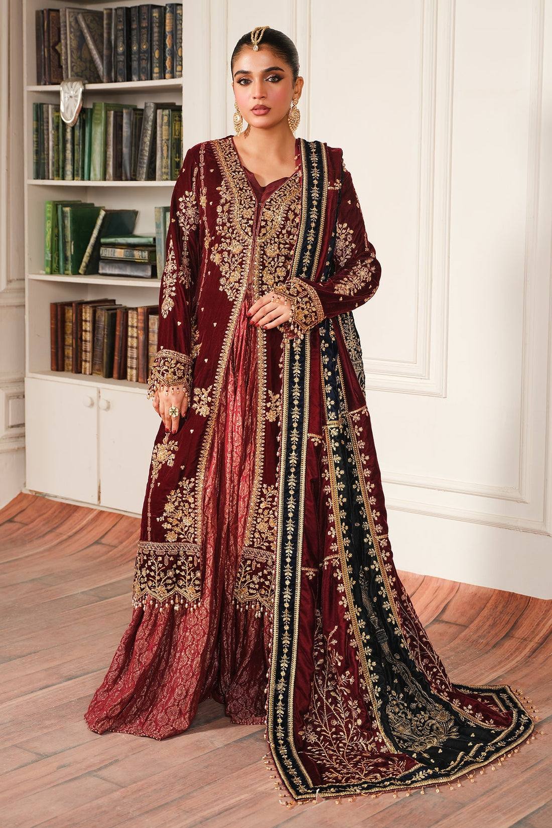 Raeesa Premium | Sheen Luxury Velvet | Sitara by Raeesa Premium - Designer Dress - Type: Ladies Clothes - Available at Libayah - 100% Original