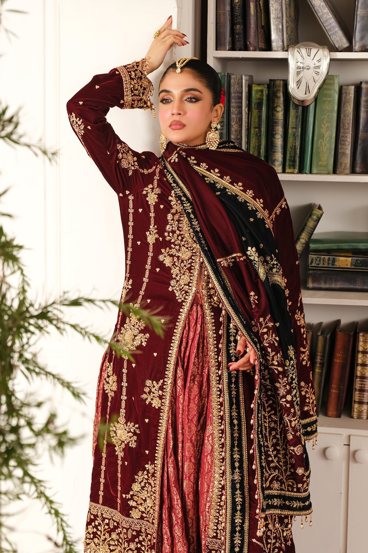 Raeesa Premium | Sheen Luxury Velvet | Sitara by Raeesa Premium - Designer Dress - Type: Ladies Clothes - Available at Libayah - 100% Original