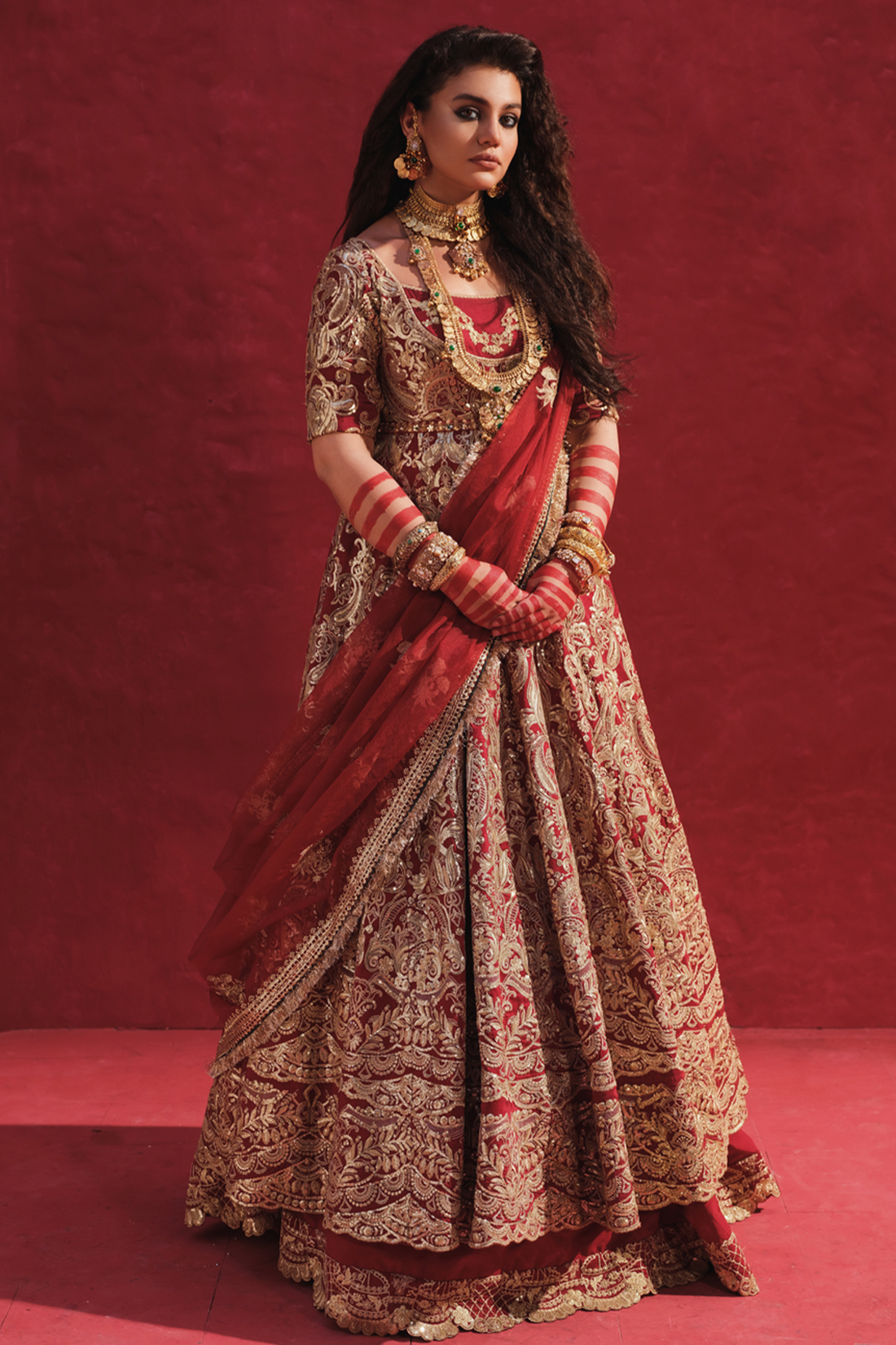 Erum Khan | Laal Rang | NOOR JAHAN by Erum Khan - Designer Dress - Type: Bridal - Available at Libayah - 100% Original