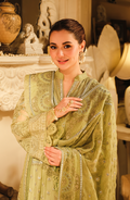 HSY | Rehana Wedding Formal | Husn - Embroidered Chiffon Ensemble by HSY - Designer Dress - Type: Ladies Clothes - Available at Libayah - 100% Original