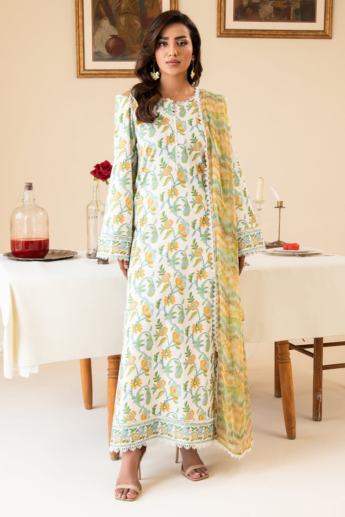 Faiza Faisal | Serene Lawn 24 | CAMILLE by Faiza Faisal - Designer Dress - Type: Ladies Clothes - Available at Libayah - 100% Original