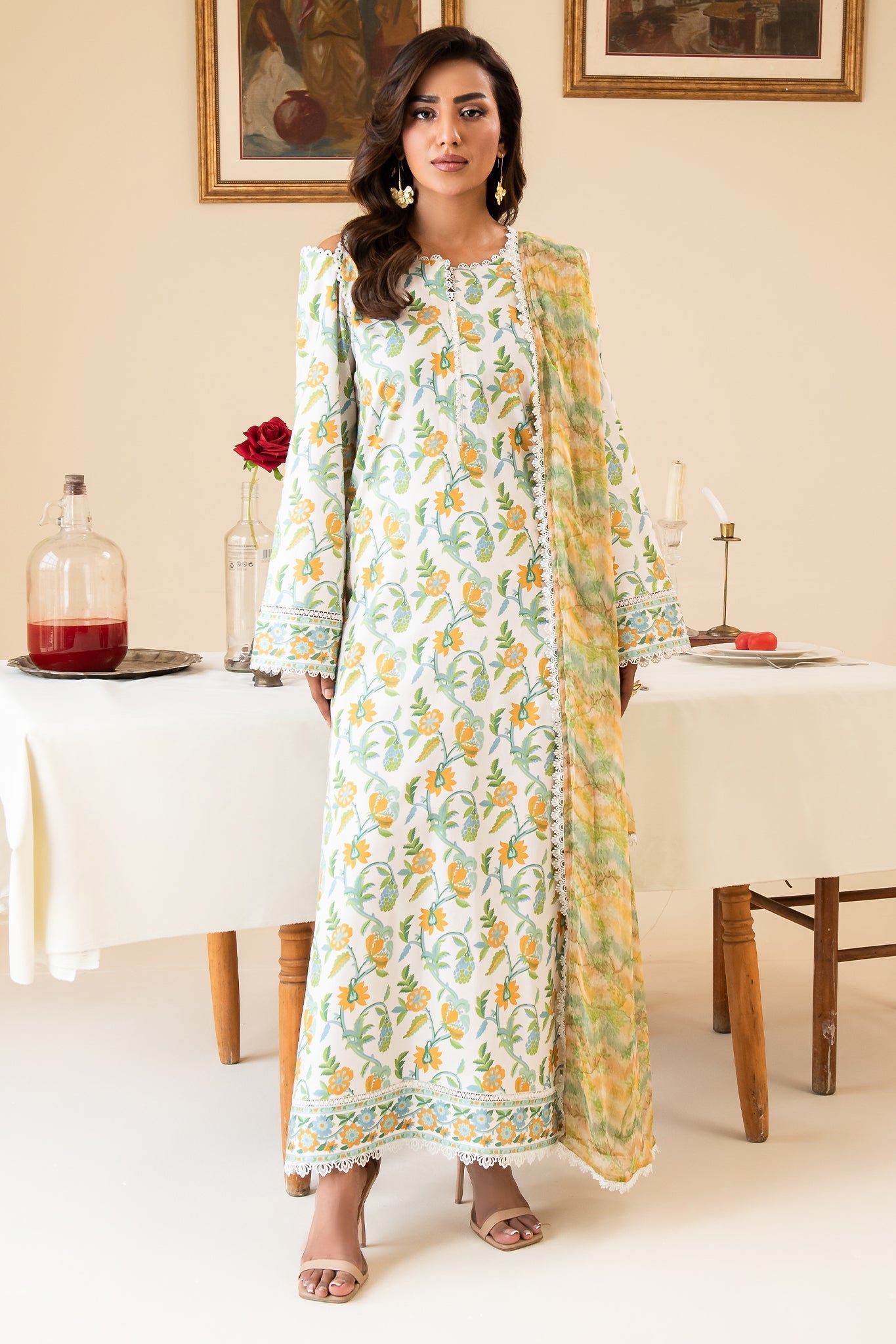 Faiza Faisal | Serene Lawn 24 | CAMILLE by Faiza Faisal - Designer Dress - Type: Ladies Clothes - Available at Libayah - 100% Original