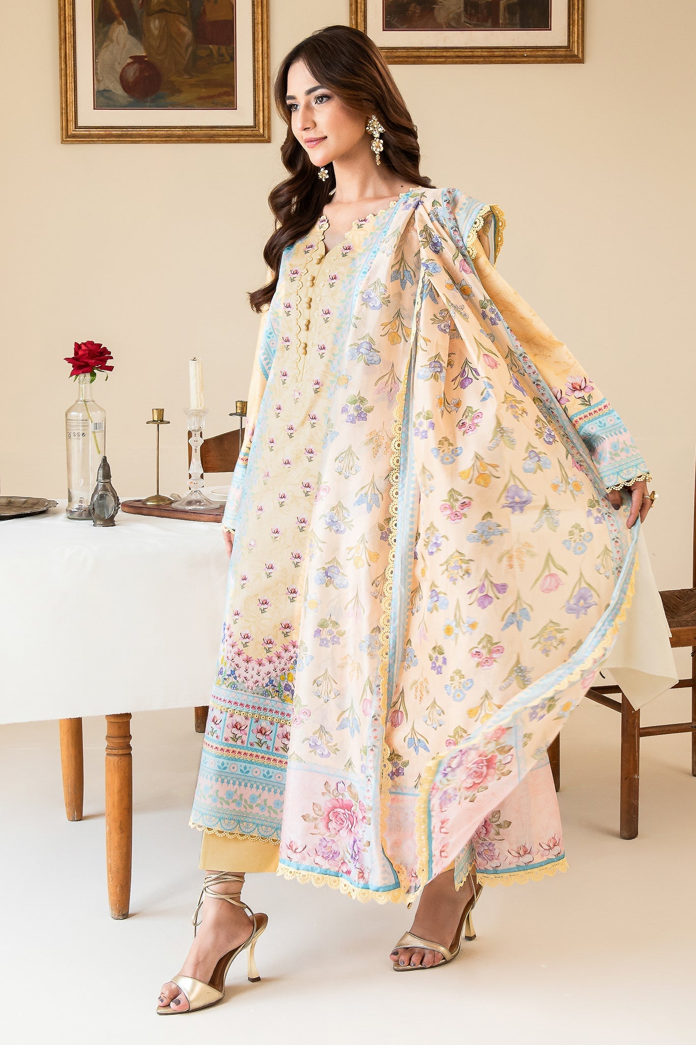 Faiza Faisal | Serene Lawn 24 | ANNE by Faiza Faisal - Designer Dress - Type: Ladies Clothes - Available at Libayah - 100% Original