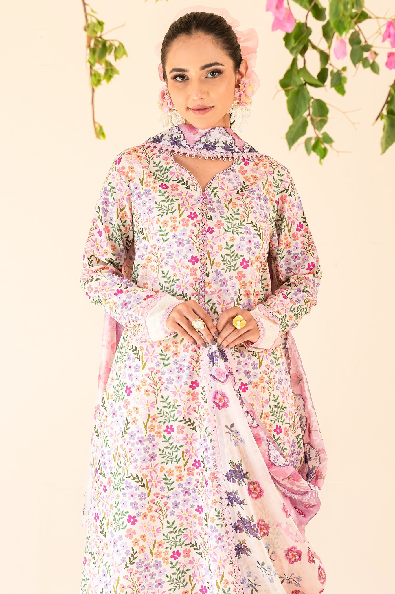 Faiza Faisal | Serene Lawn 24 | MARIE by Faiza Faisal - Designer Dress - Type: Ladies Clothes - Available at Libayah - 100% Original