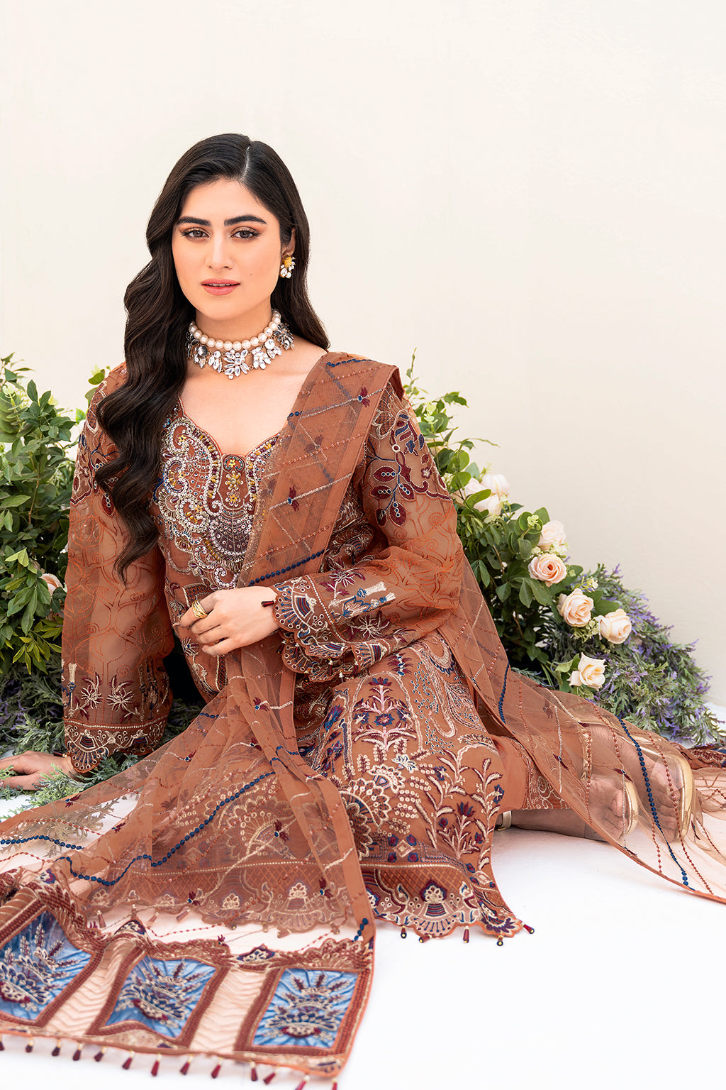 Ramsha | Minhal Organza Collection | M-808 by Ramsha - Designer Dress - Type: Ladies Clothes - Available at Libayah - 100% Original