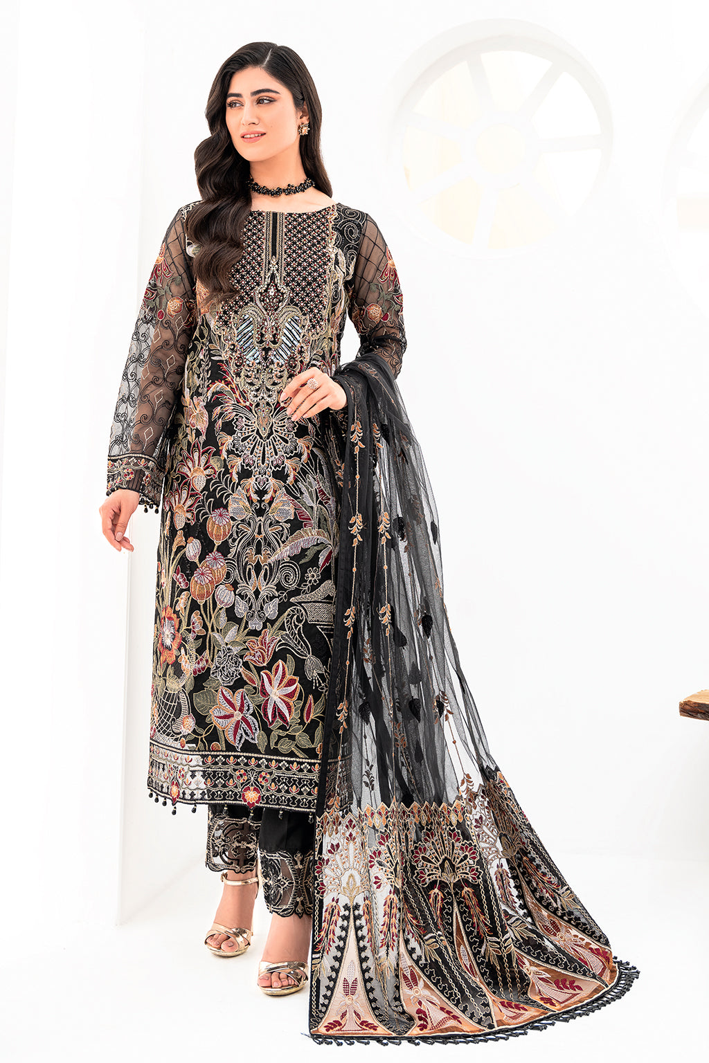Ramsha | Minhal Organza Collection | M-803 by Ramsha - Designer Dress - Type: Ladies Clothes - Available at Libayah - 100% Original