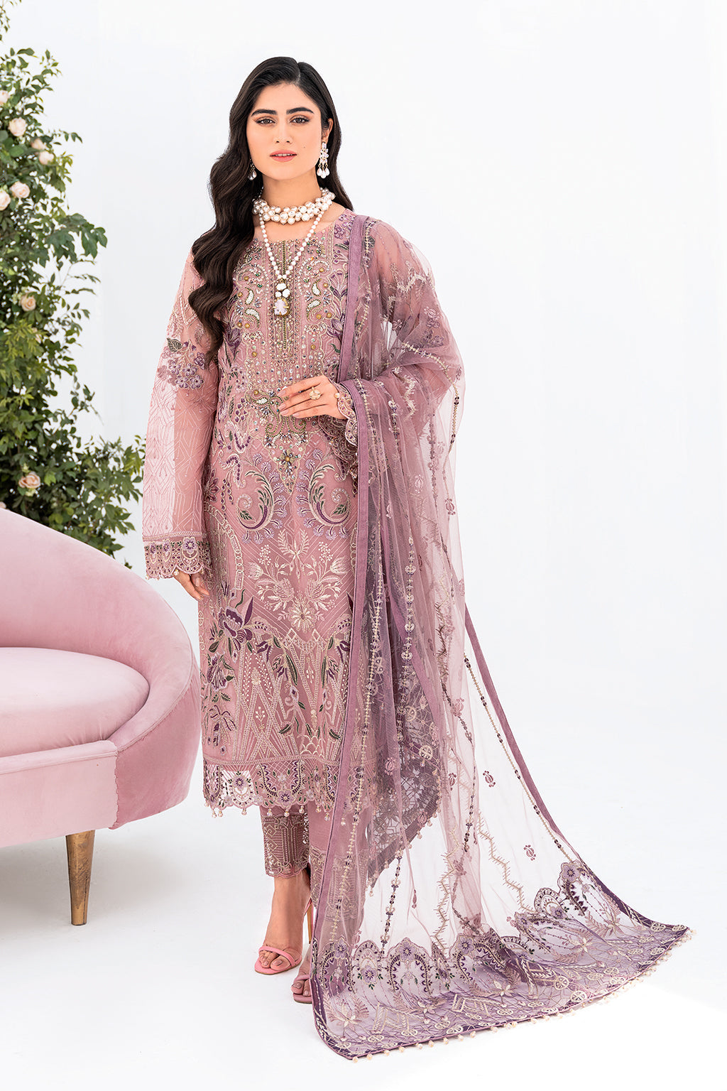 Ramsha | Minhal Organza Collection | M-804 by Ramsha - Designer Dress - Type: Ladies Clothes - Available at Libayah - 100% Original