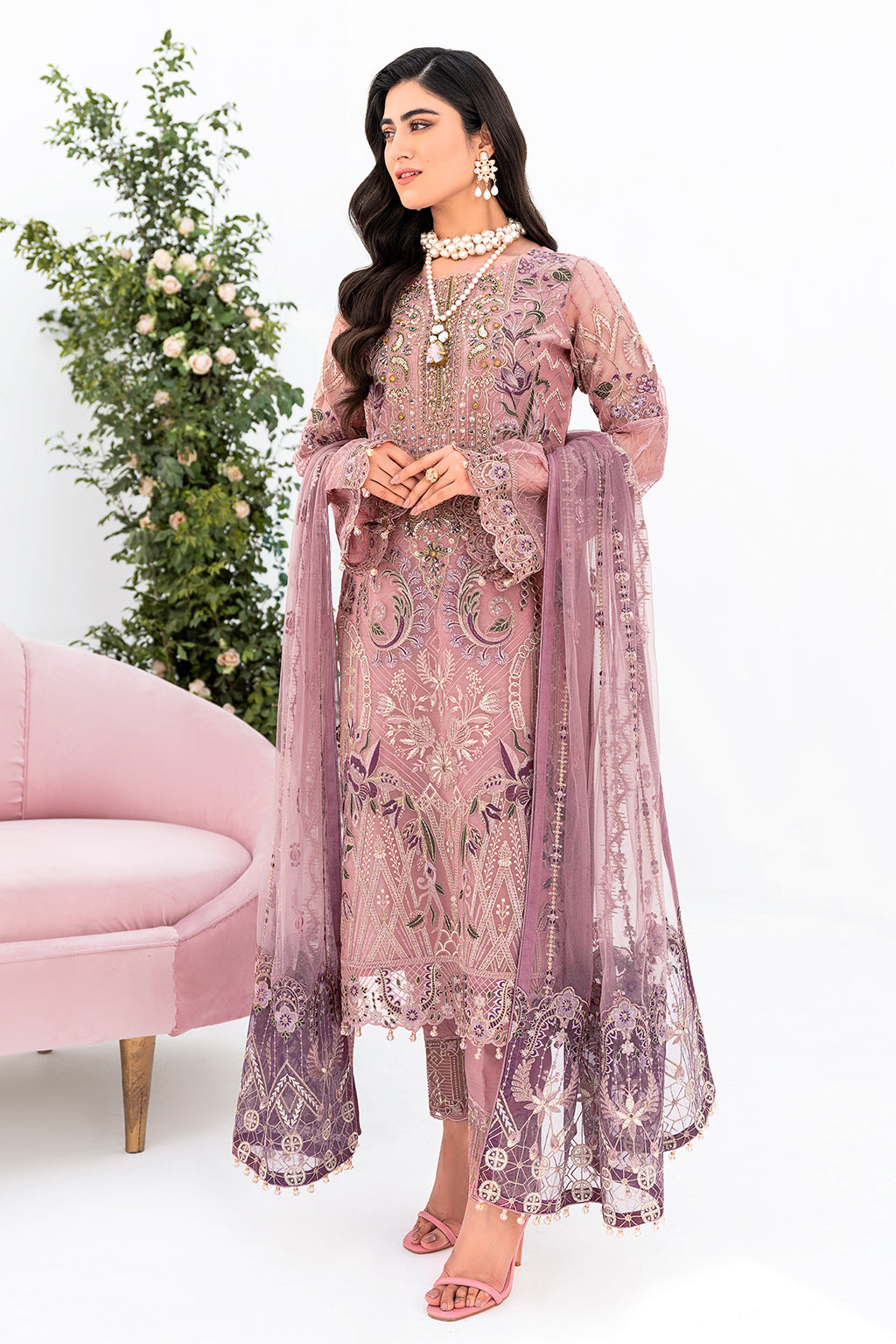 Ramsha | Minhal Organza Collection | M-804 by Ramsha - Designer Dress - Type: Ladies Clothes - Available at Libayah - 100% Original