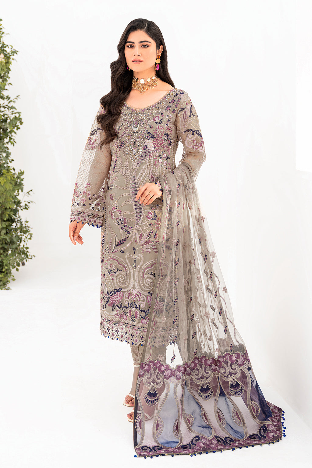 Ramsha | Minhal Organza Collection | M-809 by Ramsha - Designer Dress - Type: Ladies Clothes - Available at Libayah - 100% Original