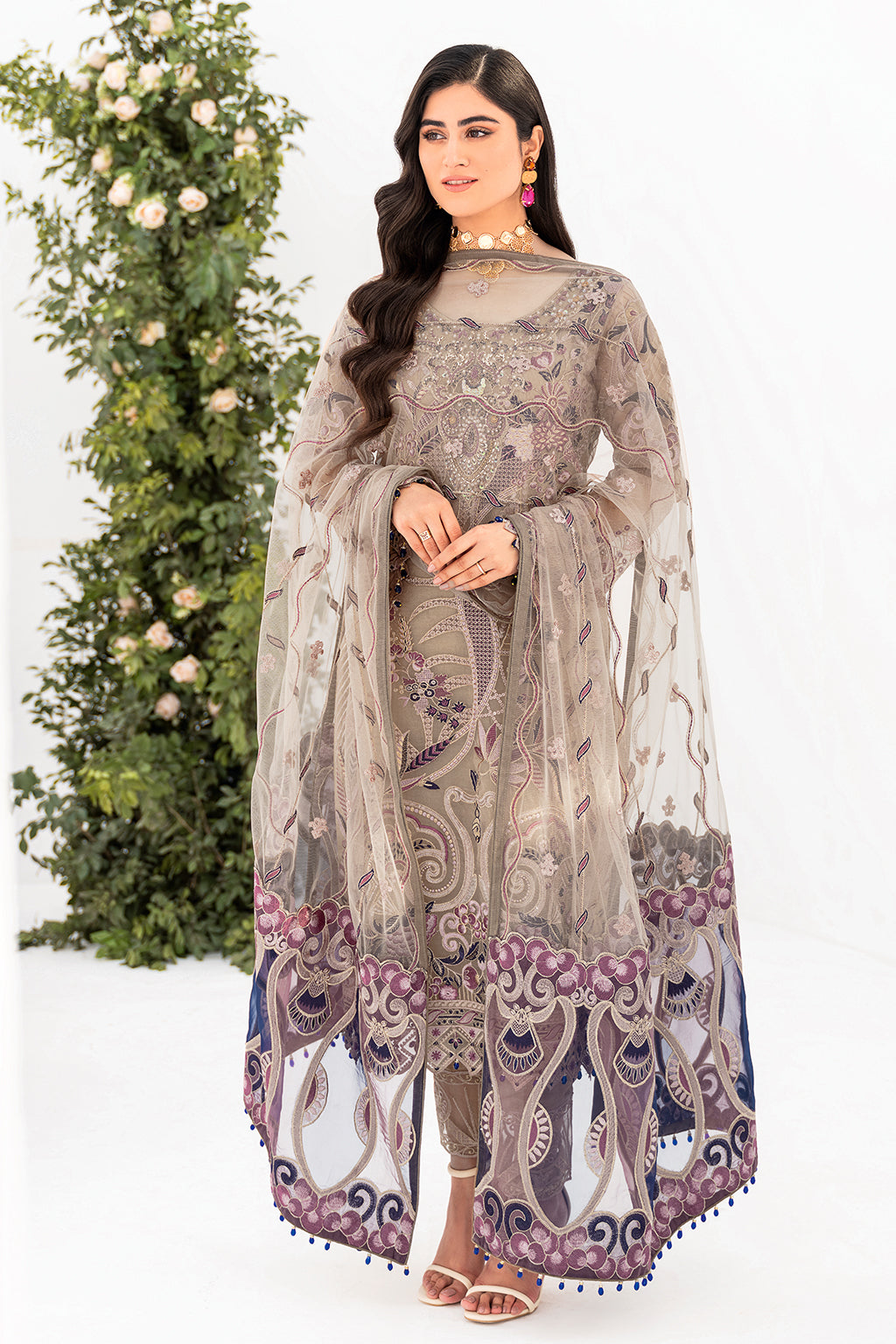 Ramsha | Minhal Organza Collection | M-809 by Ramsha - Designer Dress - Type: Ladies Clothes - Available at Libayah - 100% Original