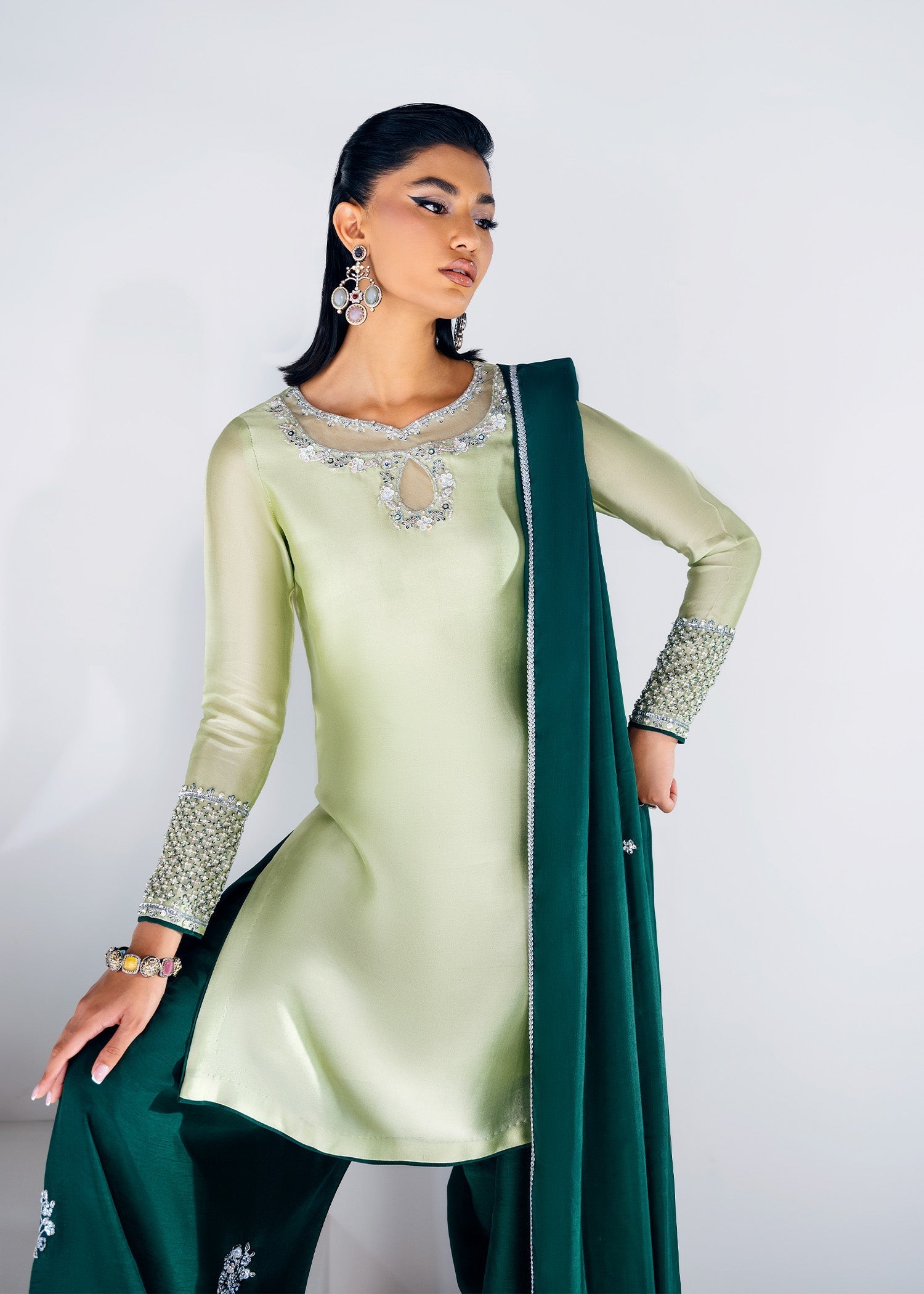 Mahum Asad | The Remix Edit | Salsa by Mahum Asad - Designer Dress - Type: Ladies Clothes - Available at Libayah - 100% Original